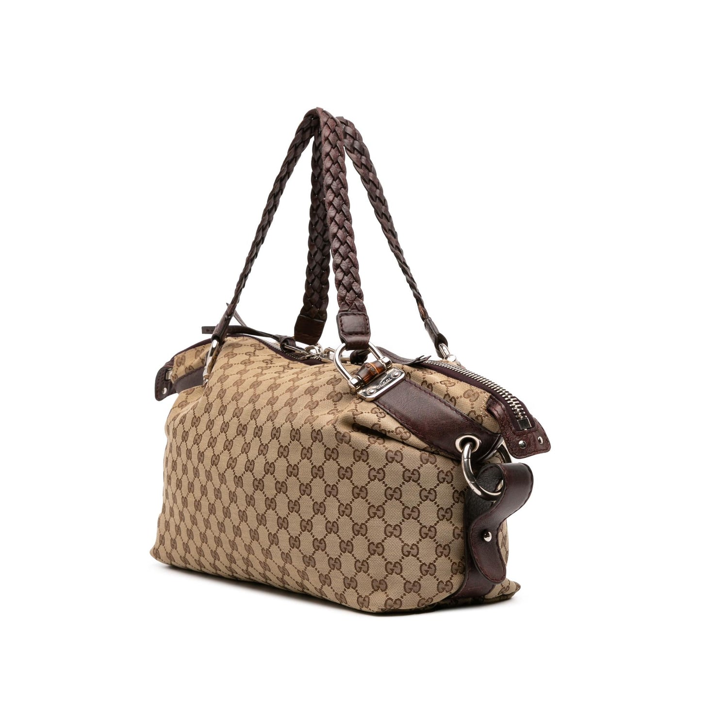 Gucci GG Bamboo Bar Canvas Medium Tote Bag Tote 3