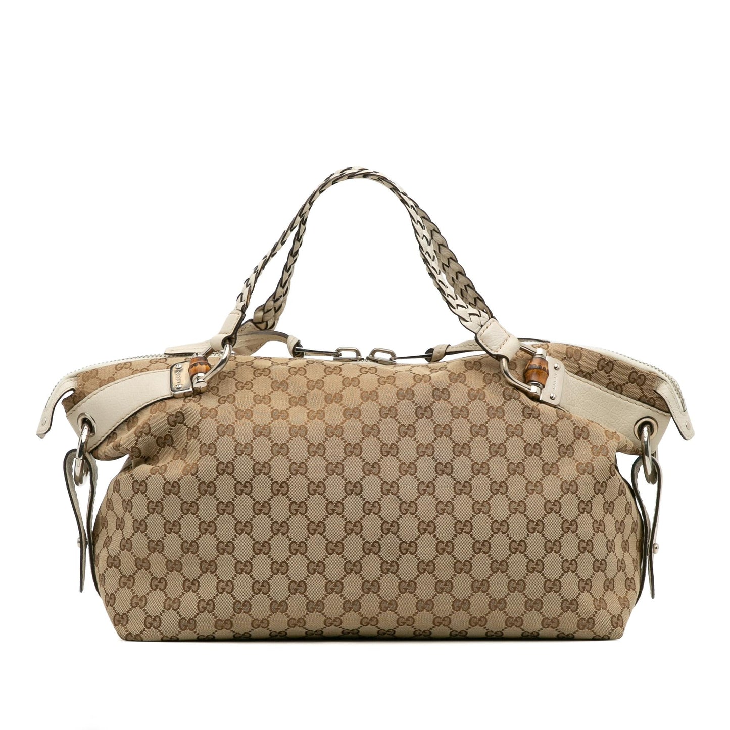Gucci GG Bamboo Bar Canvas Medium Tote Bag Tote 4