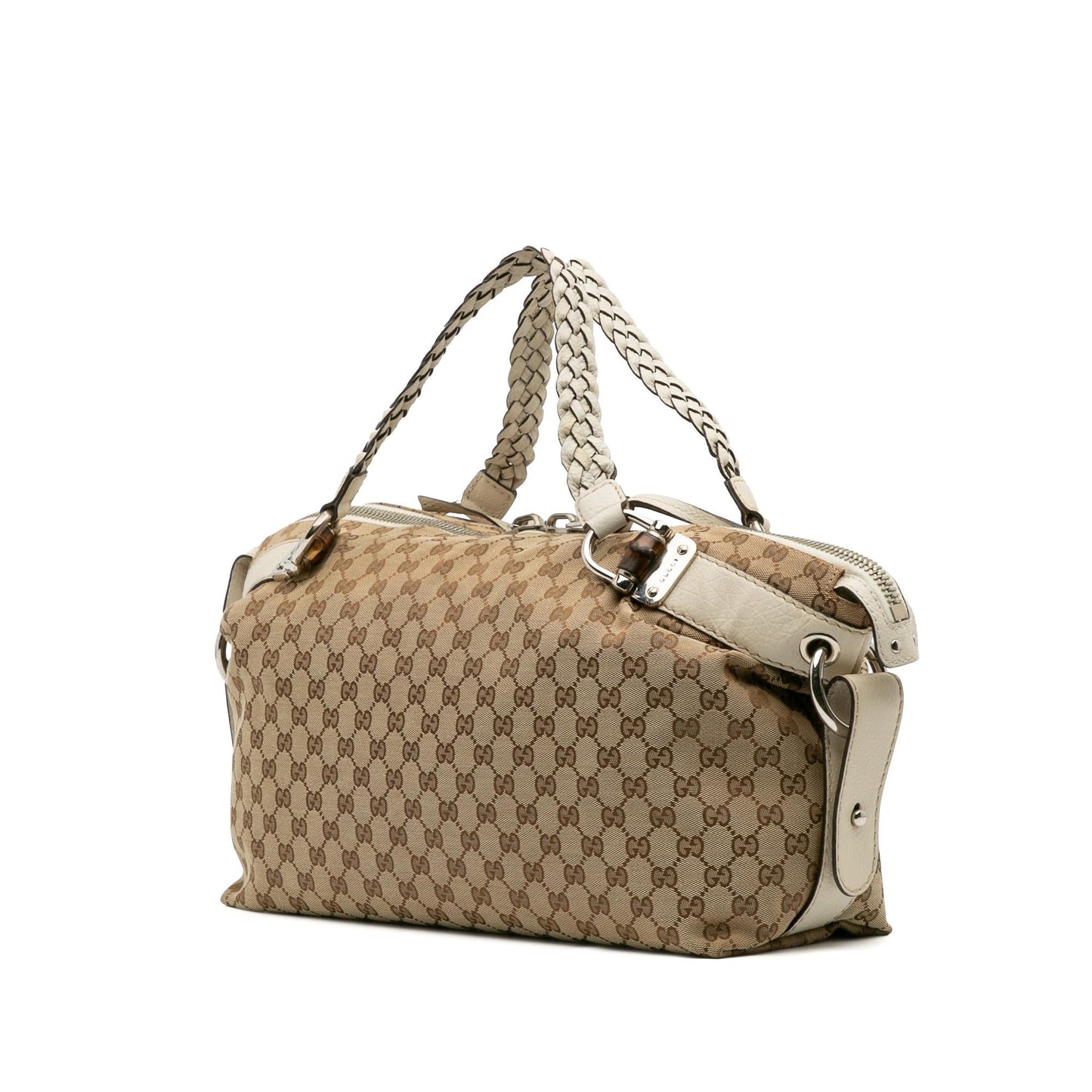 Gucci GG Bamboo Bar Canvas Medium Tote Bag Tote 4