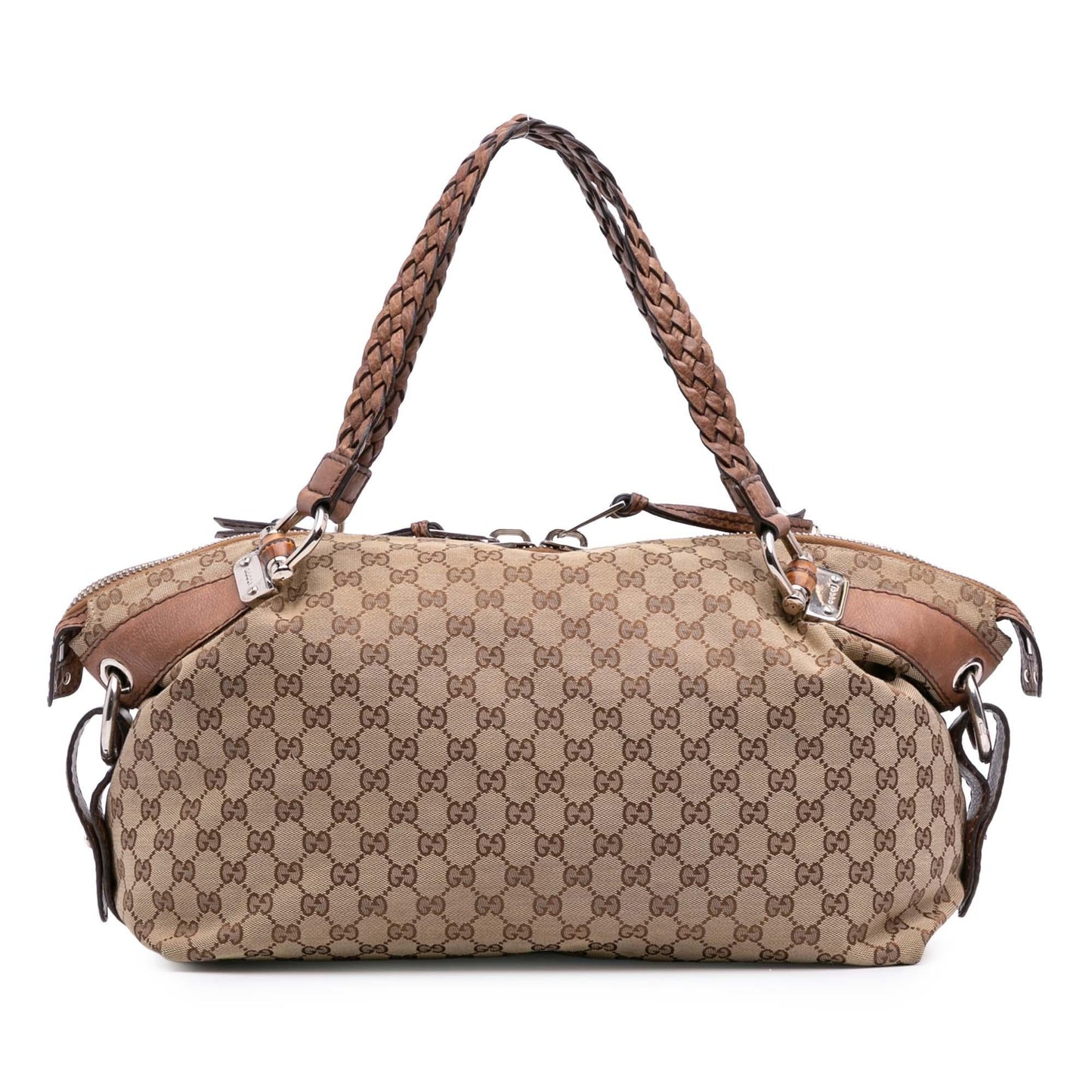 Gucci GG Bamboo Bar Canvas Medium Tote Bag Tote 6