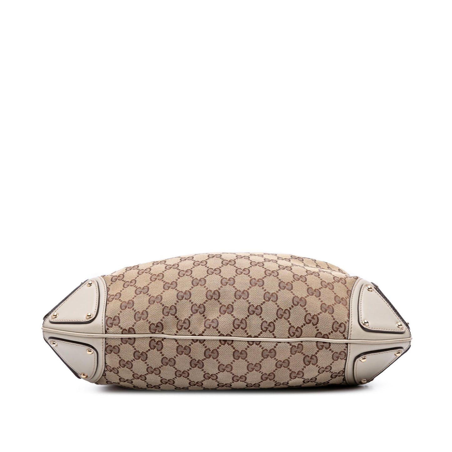 Gucci GG Bamboo Indy Canvas Brown Medium Satchel Bag