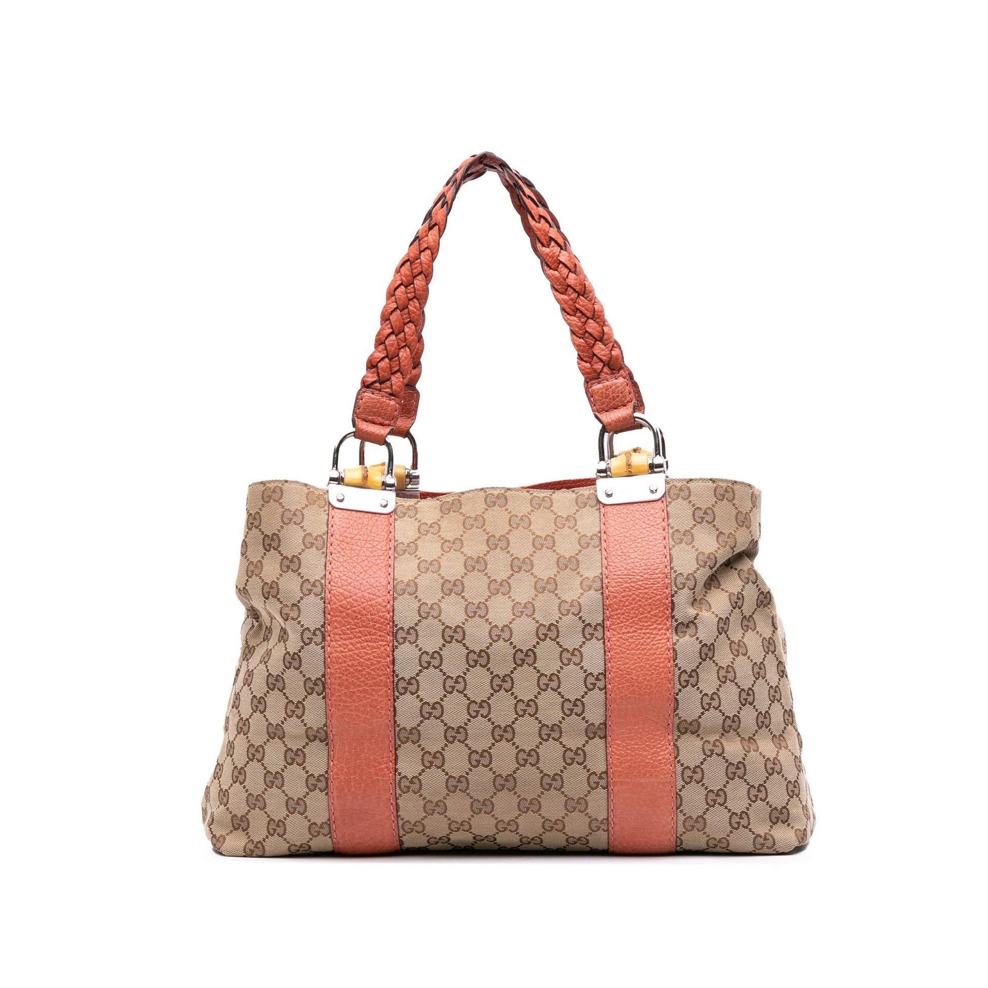 Gucci GG Bamboo Libeccio Canvas Medium Tote Bag