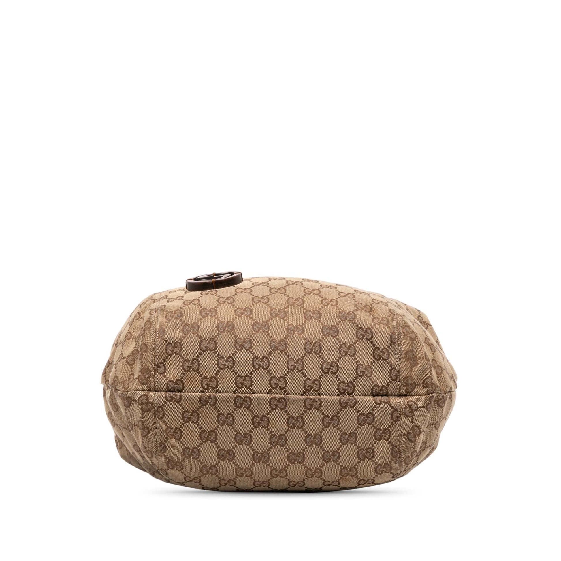 Gucci GG Brick Lane Convertible Canvas Medium Shoulder Bag