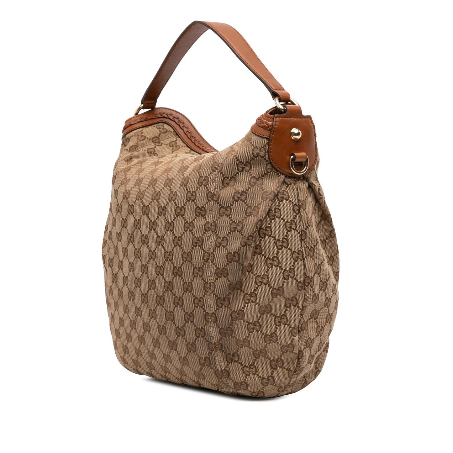 Gucci GG Brick Lane Convertible Canvas Medium Shoulder Bag