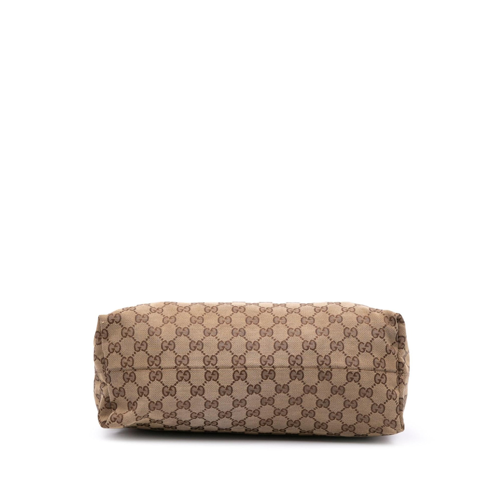 Gucci GG Icon Bit Canvas Medium Travel Bag Bit Satchel