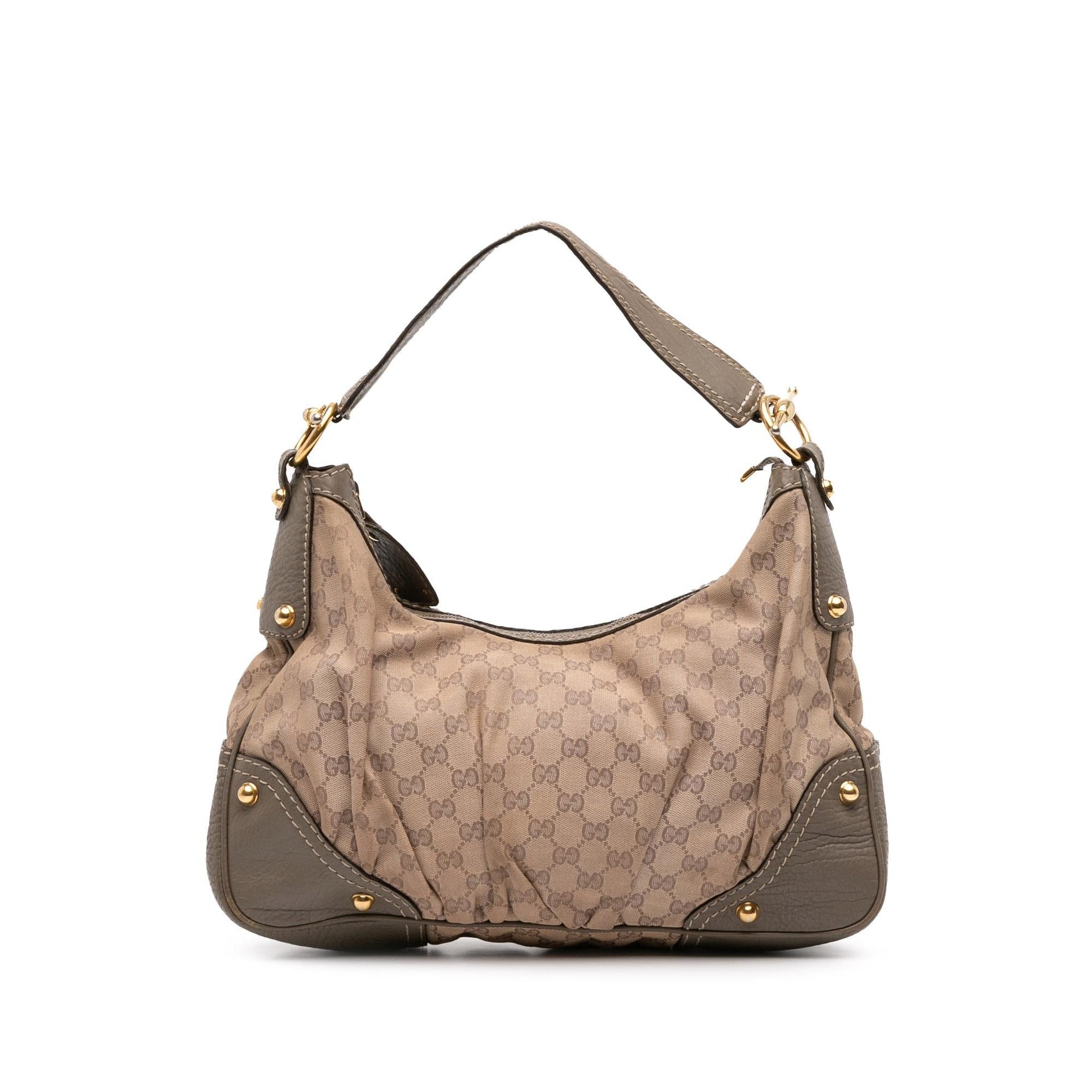 Gucci GG Jockey Canvas Medium Shoulder Bag