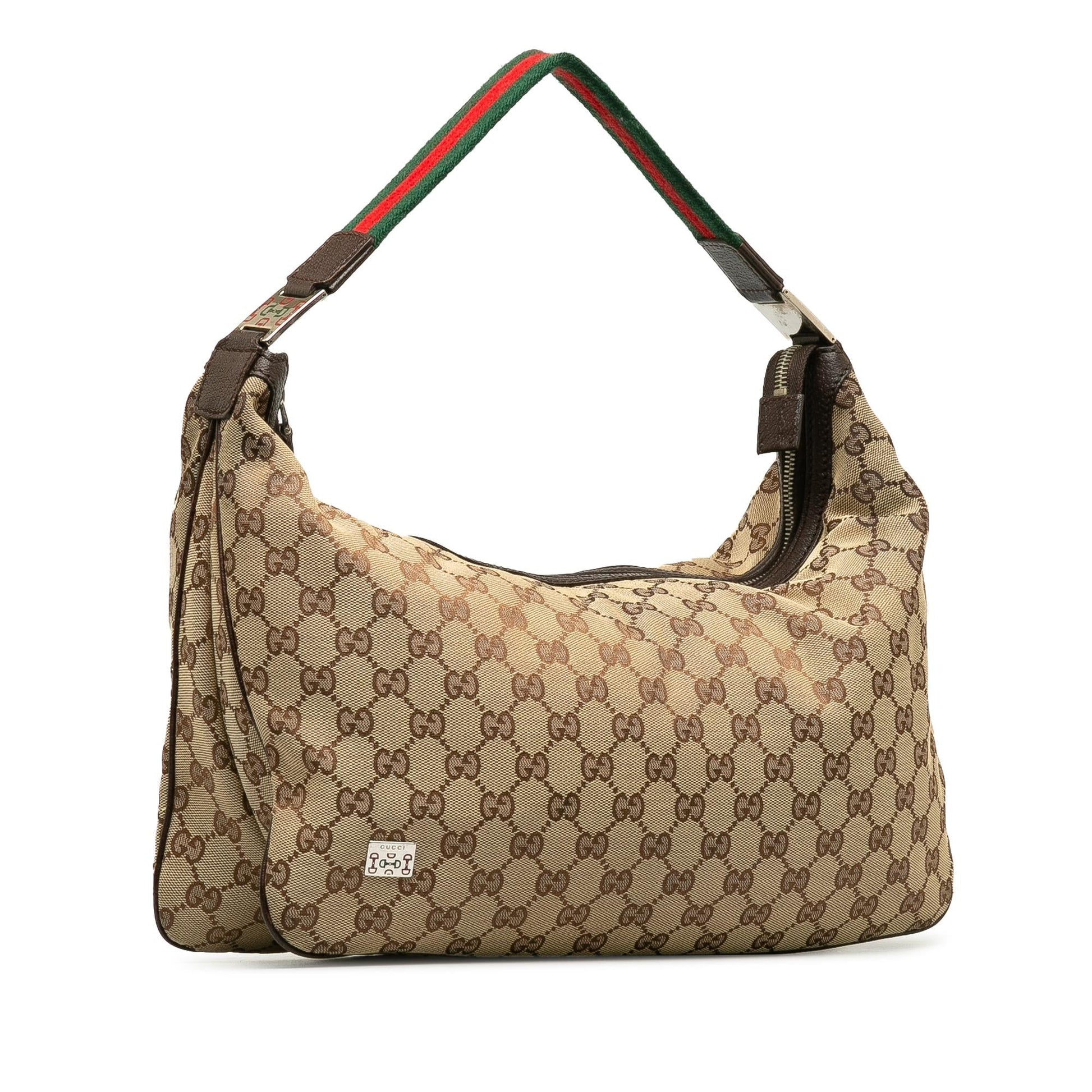Gucci GG Pop SHG-r3fICB Canvas Brown Medium Shoulder Bag