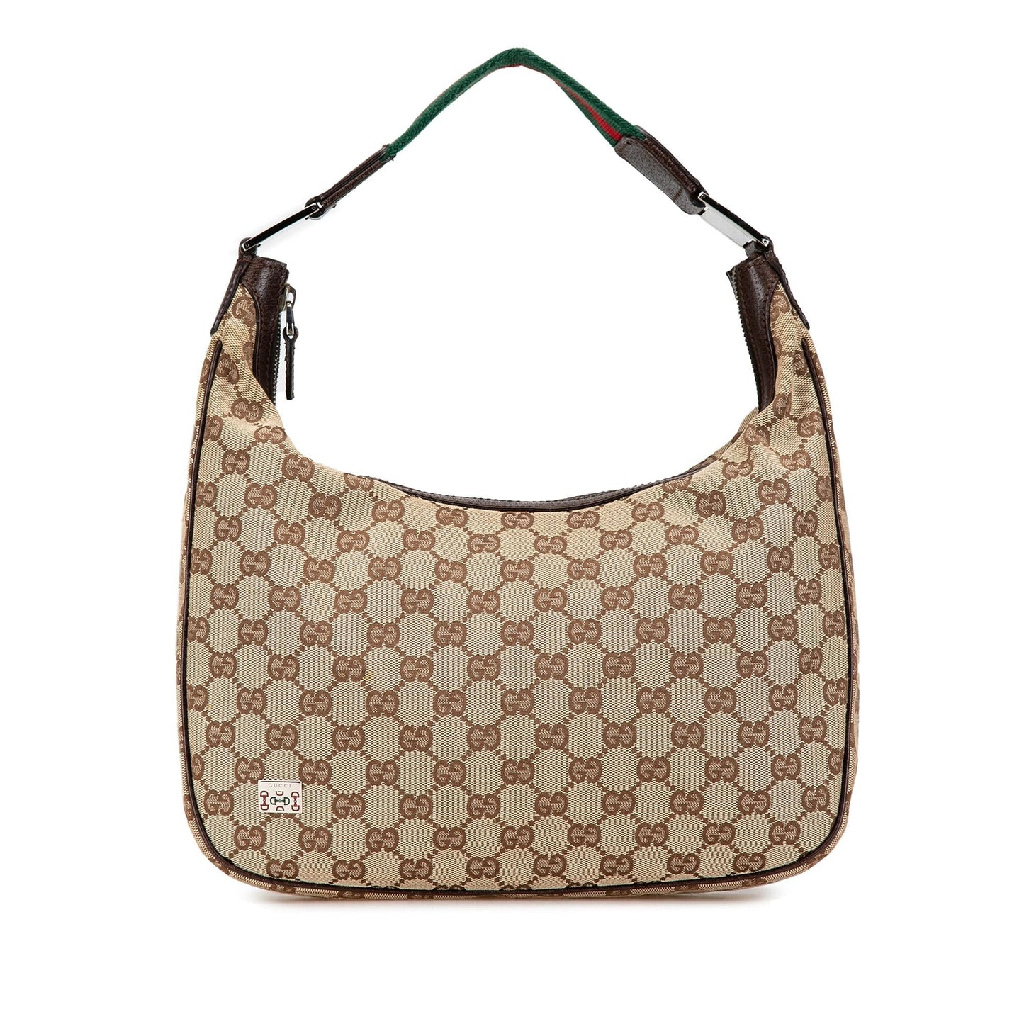 Gucci GG Pop Canvas Calf Brown Medium Shoulder Bag
