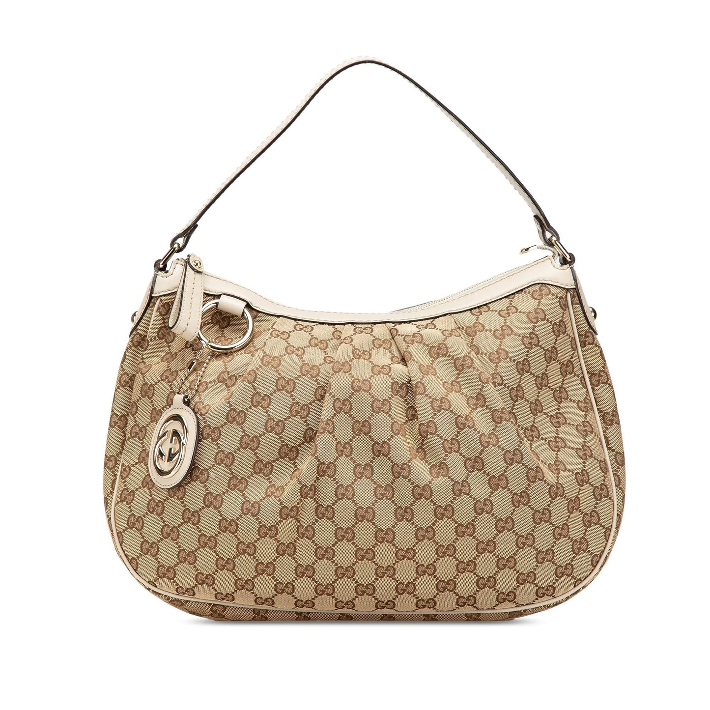 Gucci GG Sukey Canvas Brown Medium Shoulder Bag