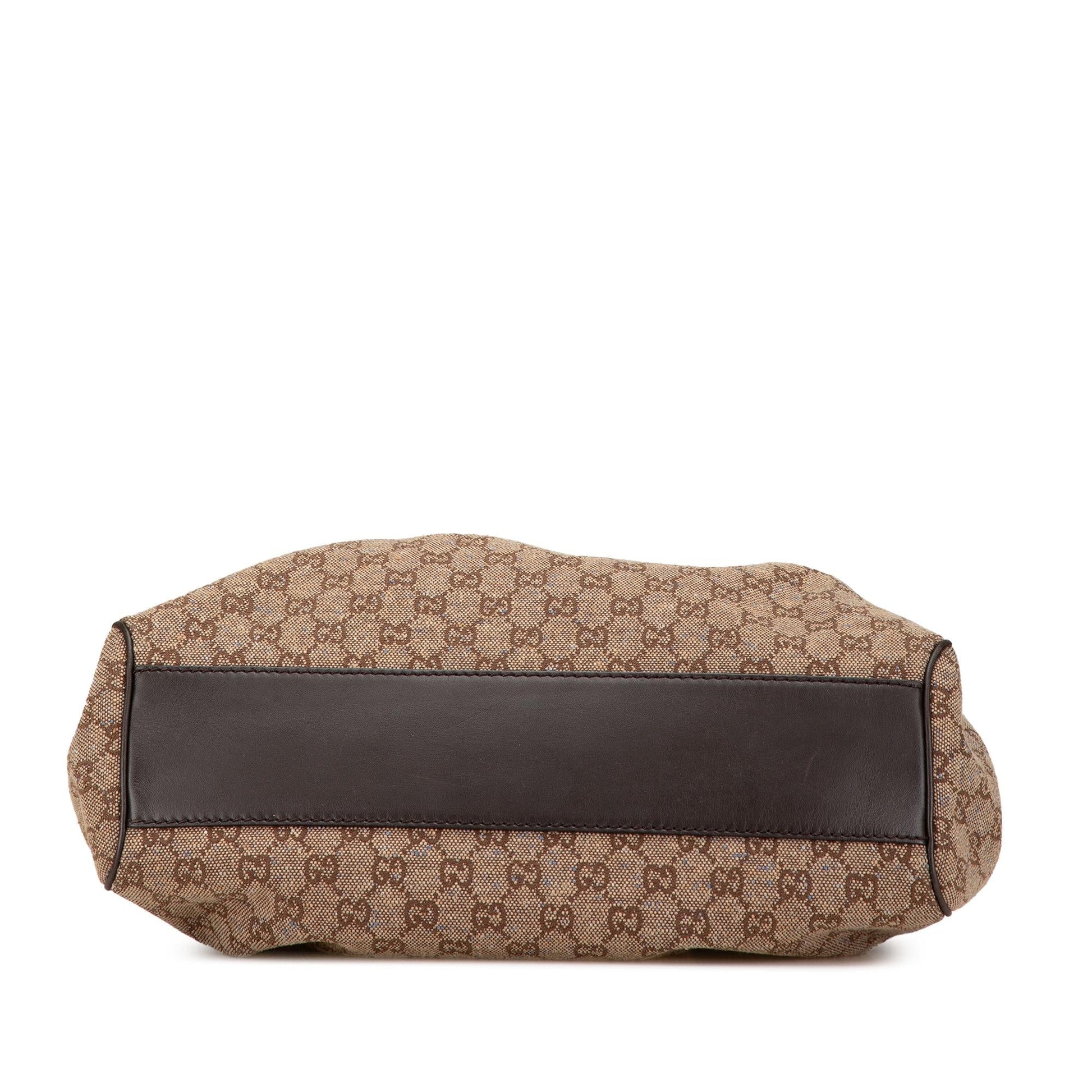 Gucci GG Sukey Canvas Brown Medium Tote Bag