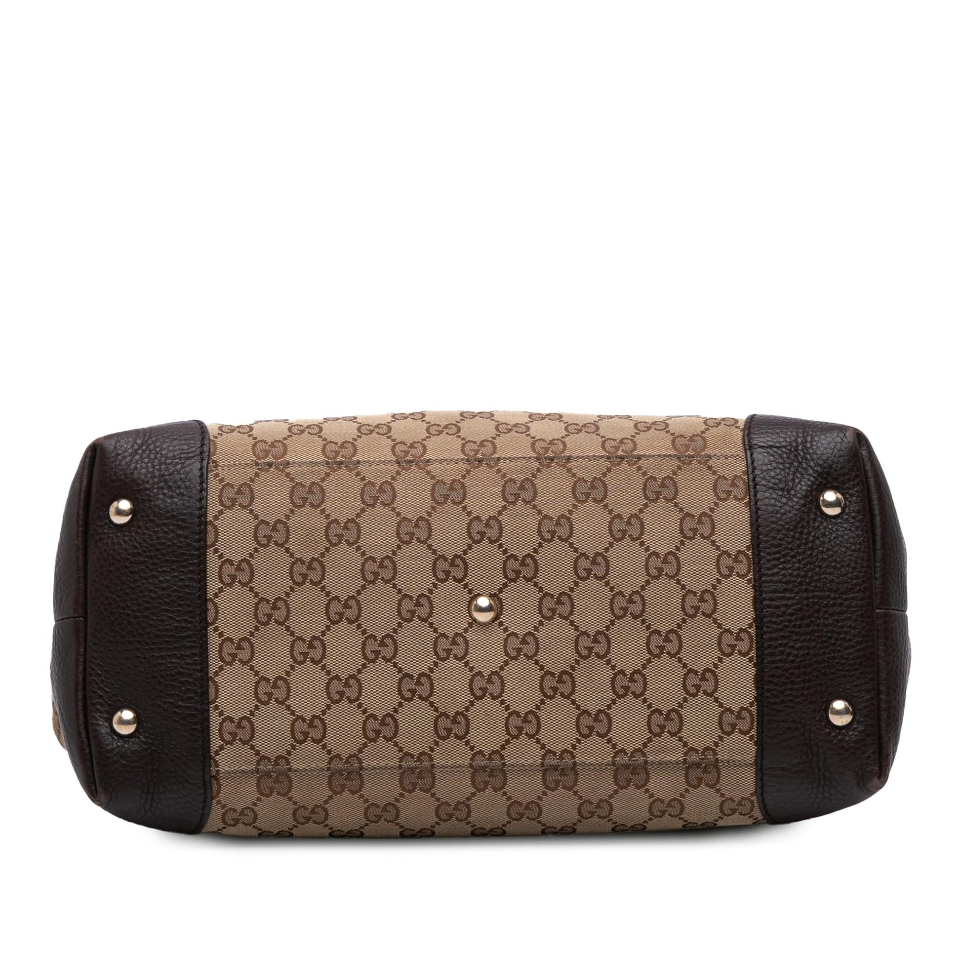 Gucci GG Web Dressage Canvas Medium Tote Bag