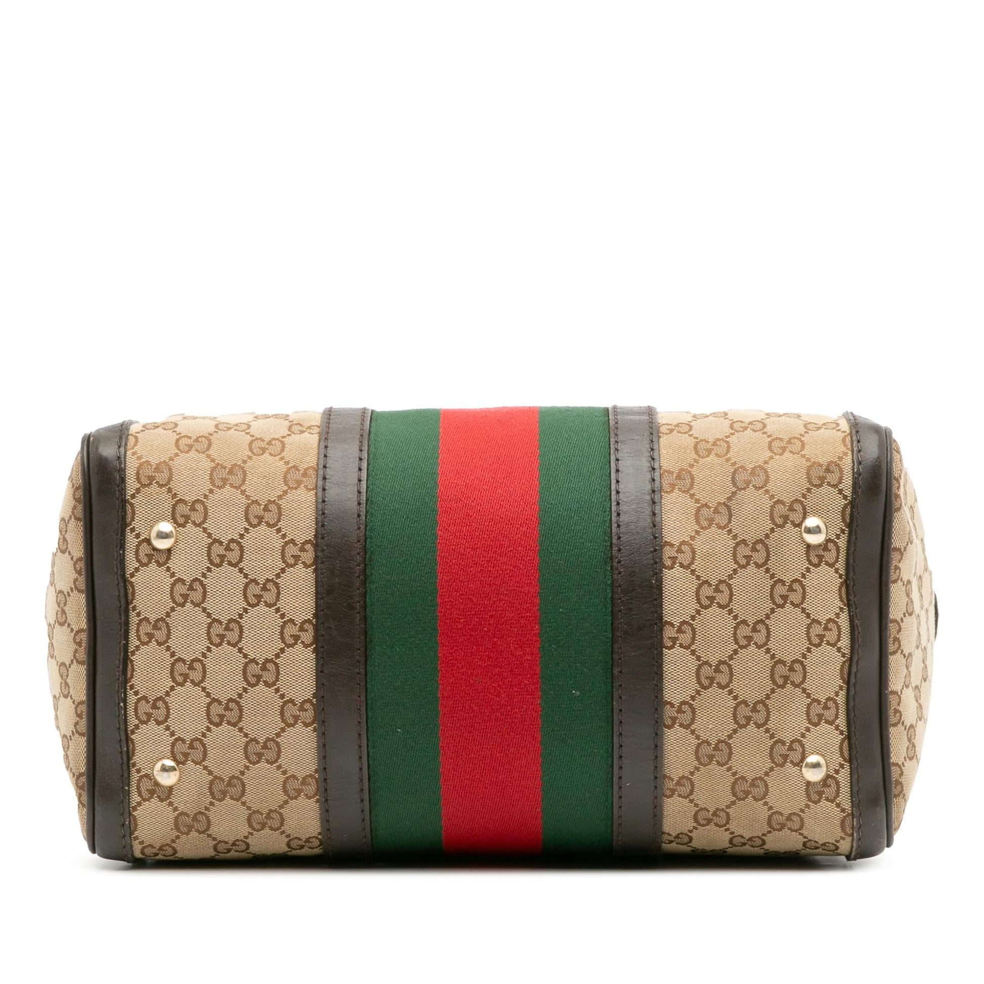 Gucci GG Web Joy Boston Canvas Medium Travel Bag
