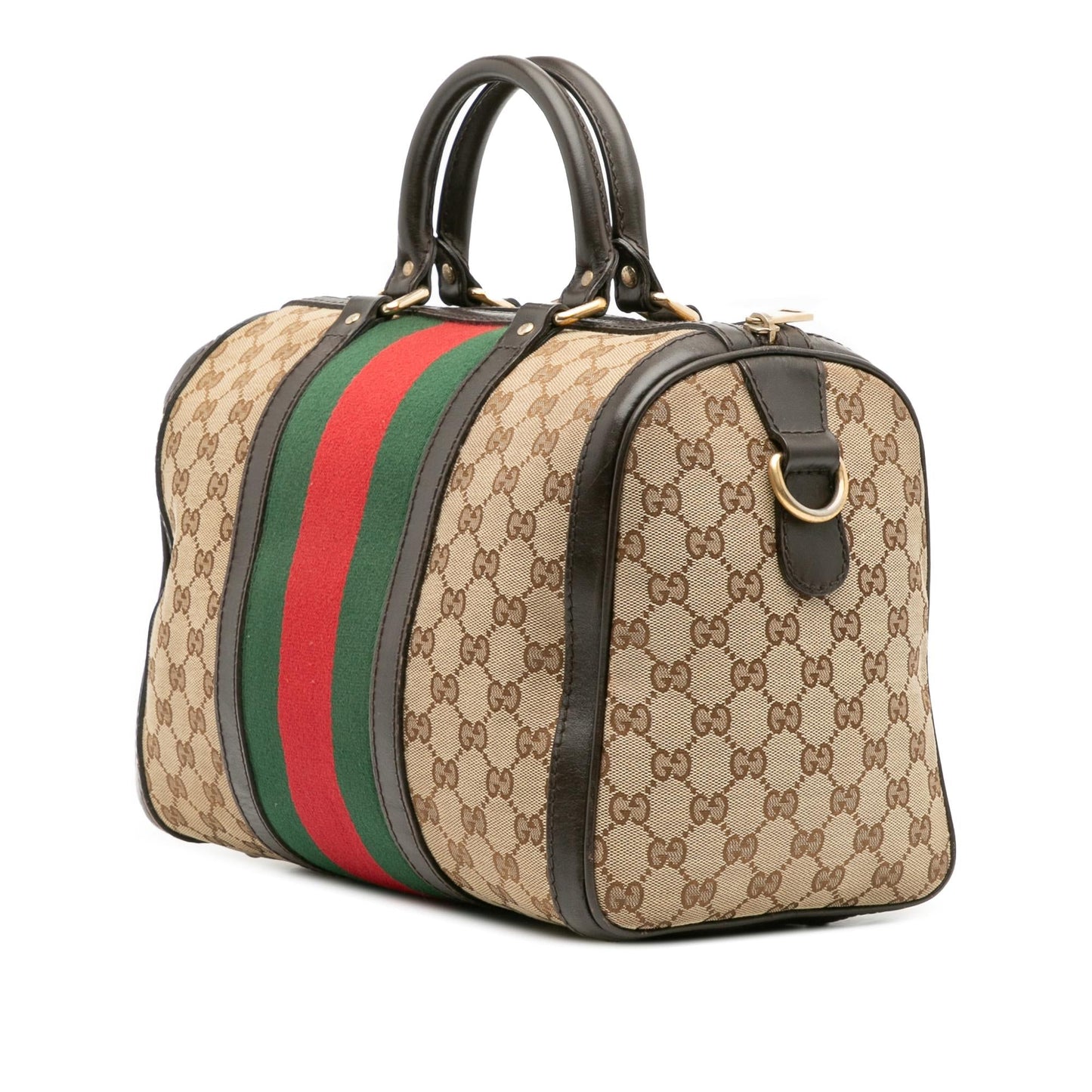 Gucci GG Web Joy Boston Canvas Medium Travel Bag
