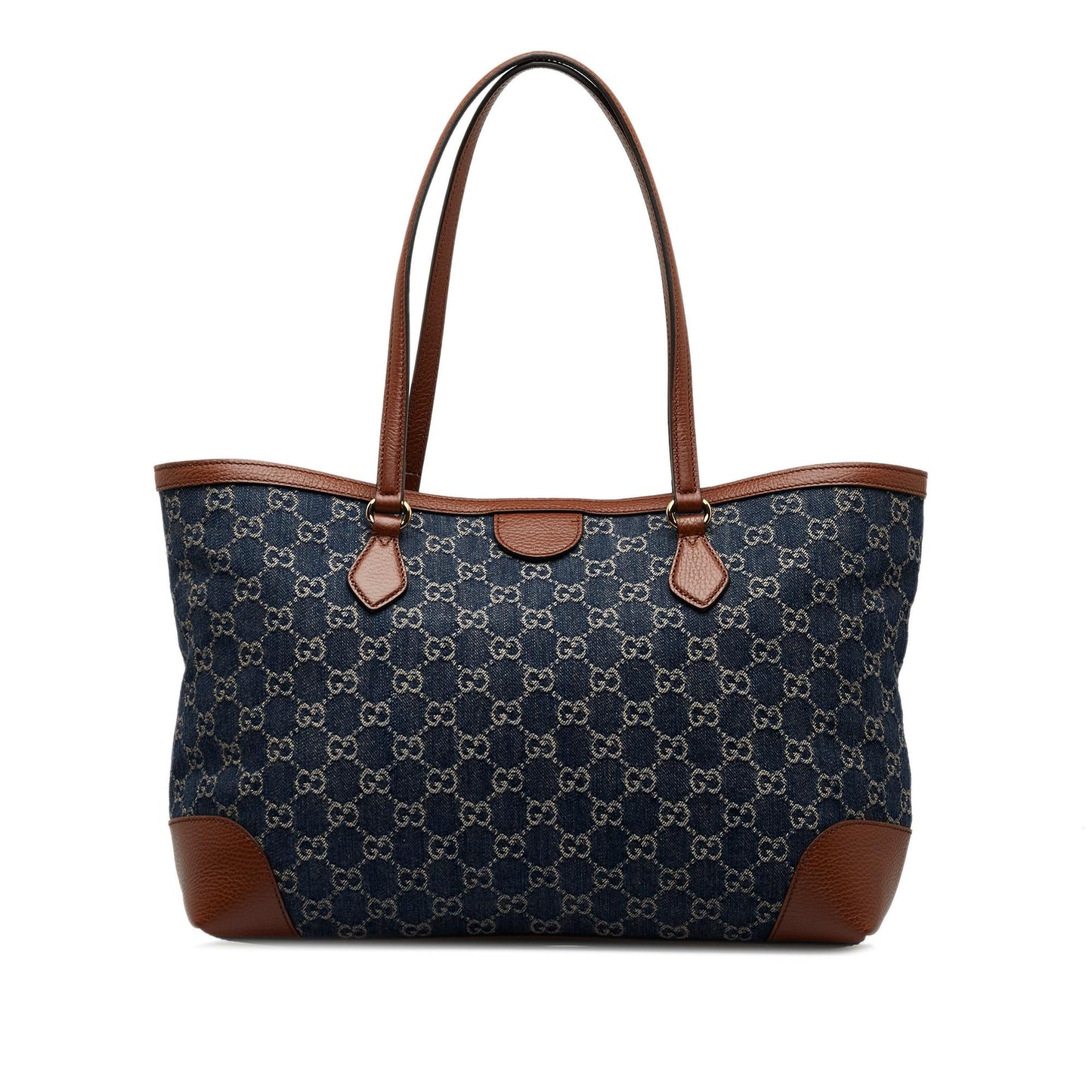 Gucci GG Ophidia Shopping SHG-60iLA3 Denim Blue Medium Tote Bag
