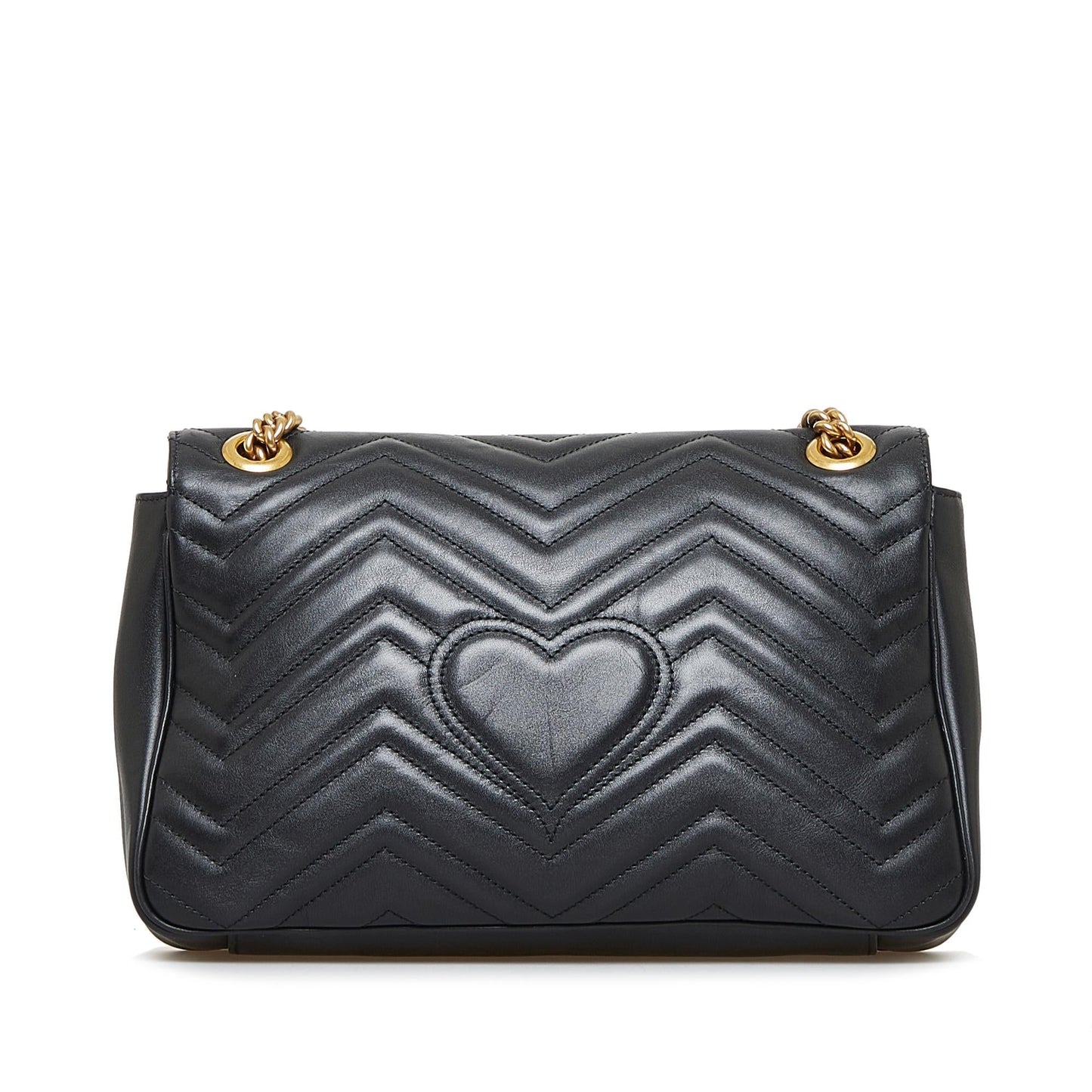 Gucci GG Marmont SHG-A8Ntcs Calf Black Medium Crossbody Bag
