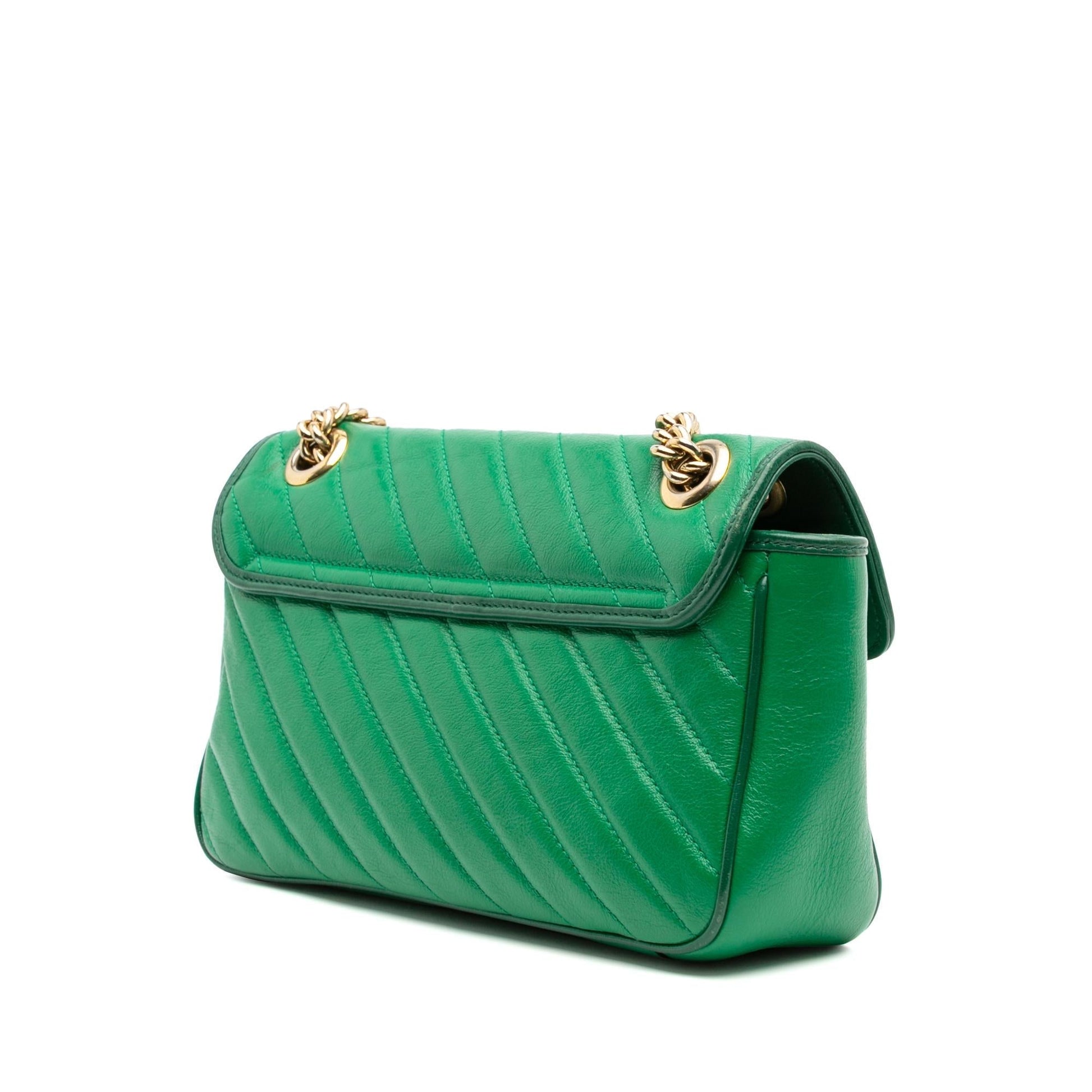 Gucci GG Marmont Diagonal Torchon Matelasse Leather Medium Shoulder Bag