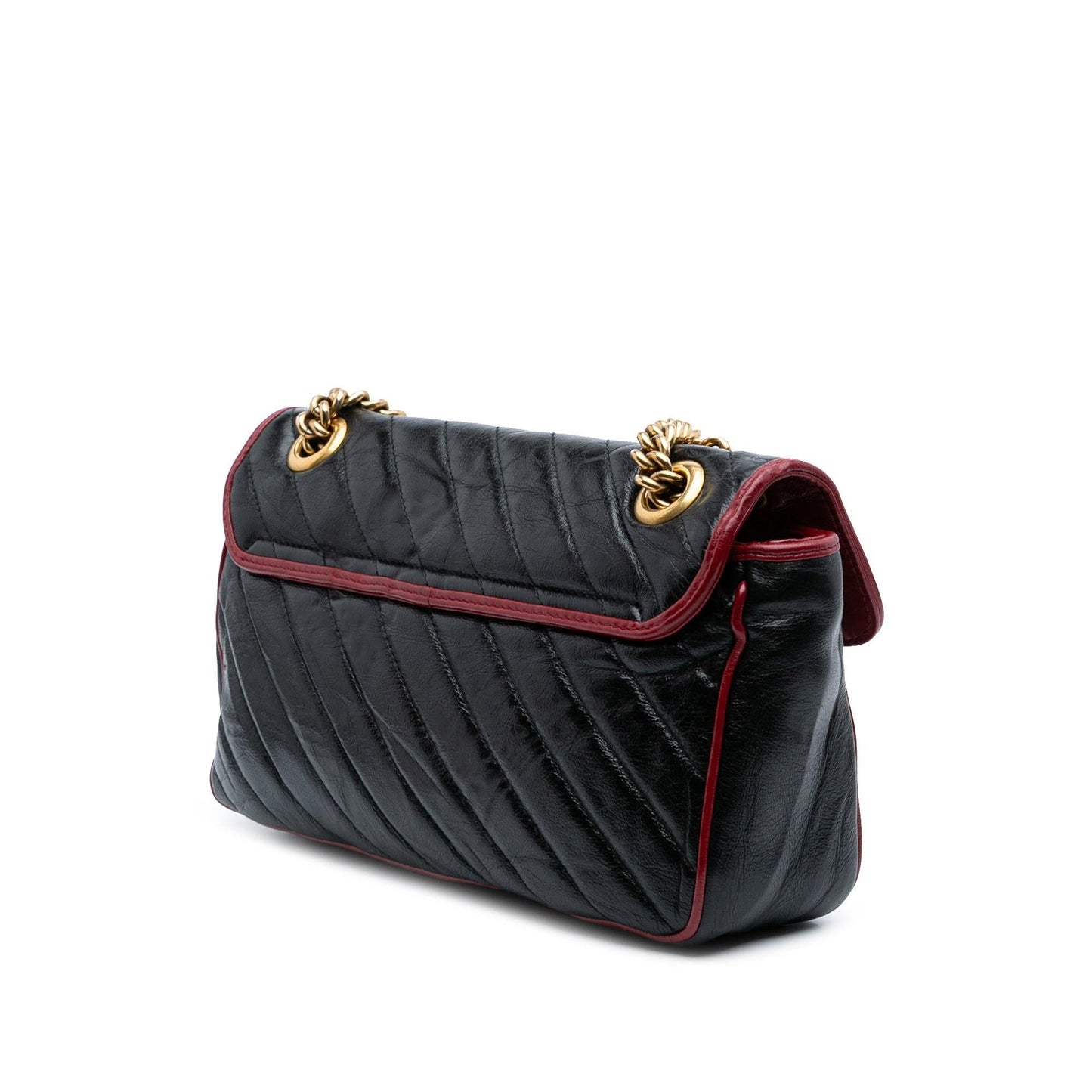 Gucci GG Marmont Diagonal Torchon Matelasse Leather Medium Shoulder Bag Shoulder Bag