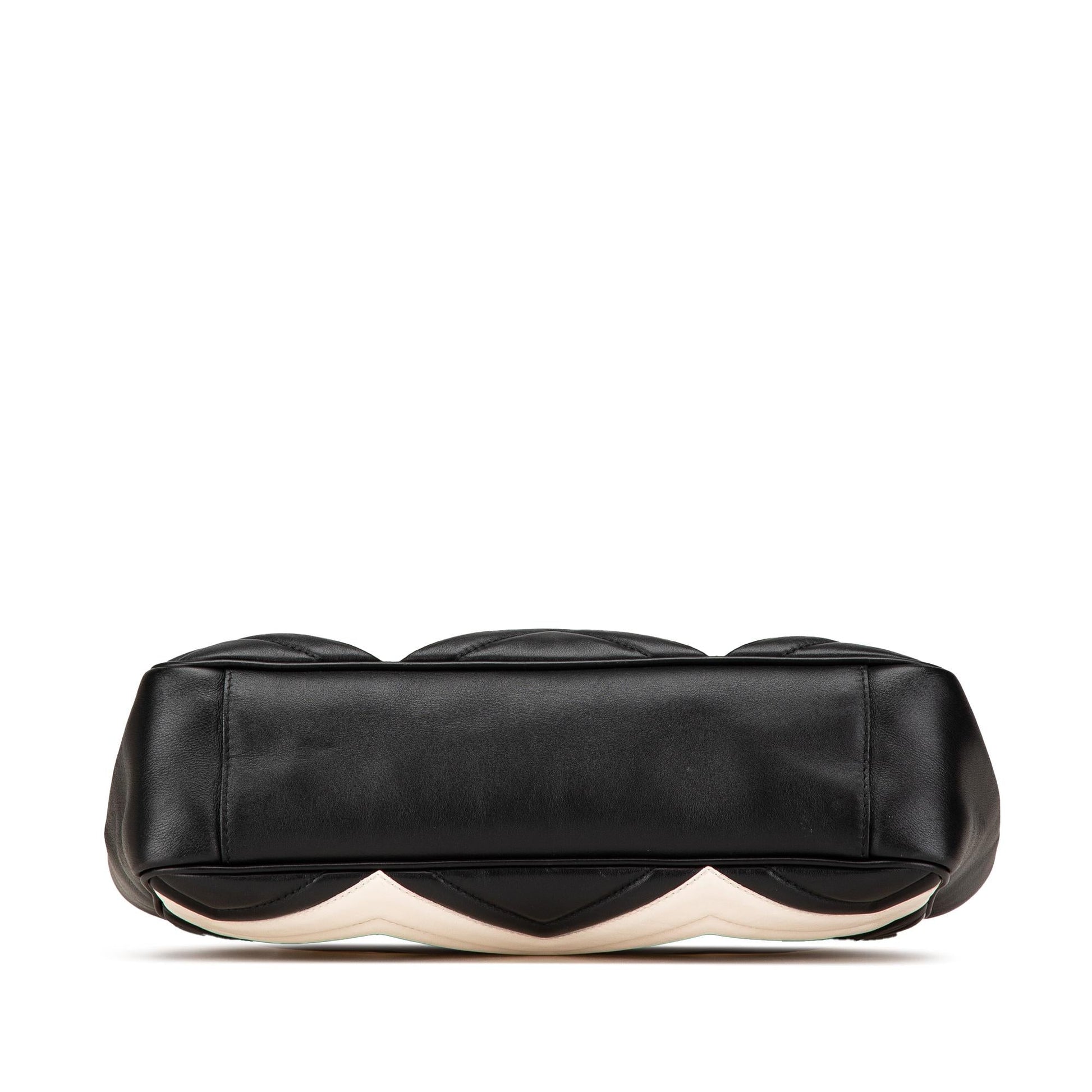 Gucci GG Marmont Chain Matelasse Leather Calf Black Shoulder Bag