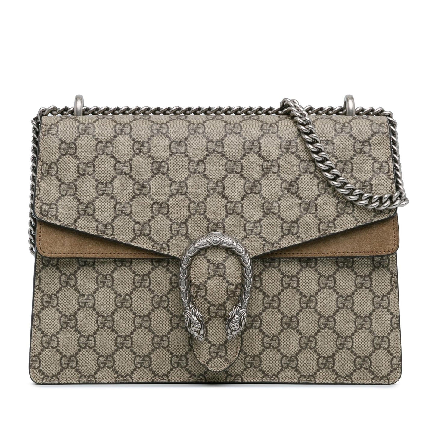 Gucci GG Supreme Dionysus SHG-BFHlBj Canvas Brown Medium Shoulder Bag