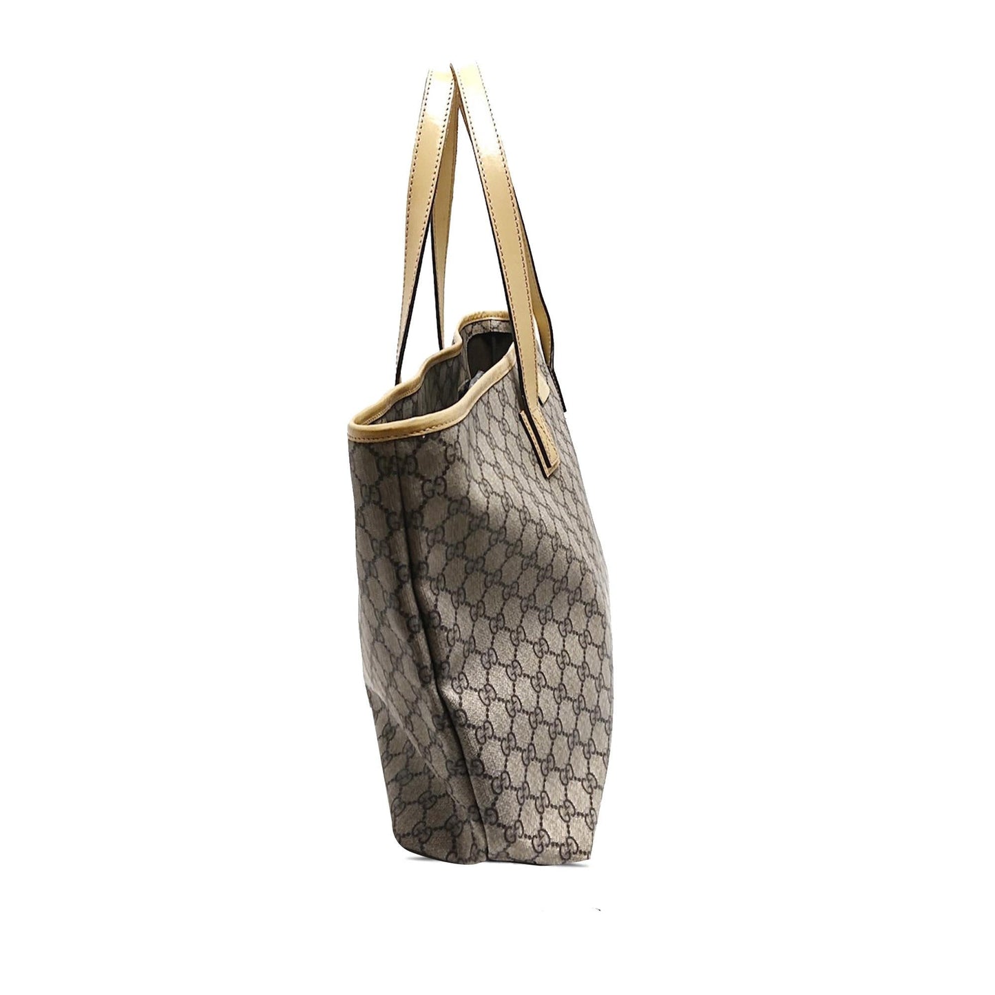 Gucci GG Supreme Joy SHG-OBHtyF Canvas Calf Brown Medium Tote Bag