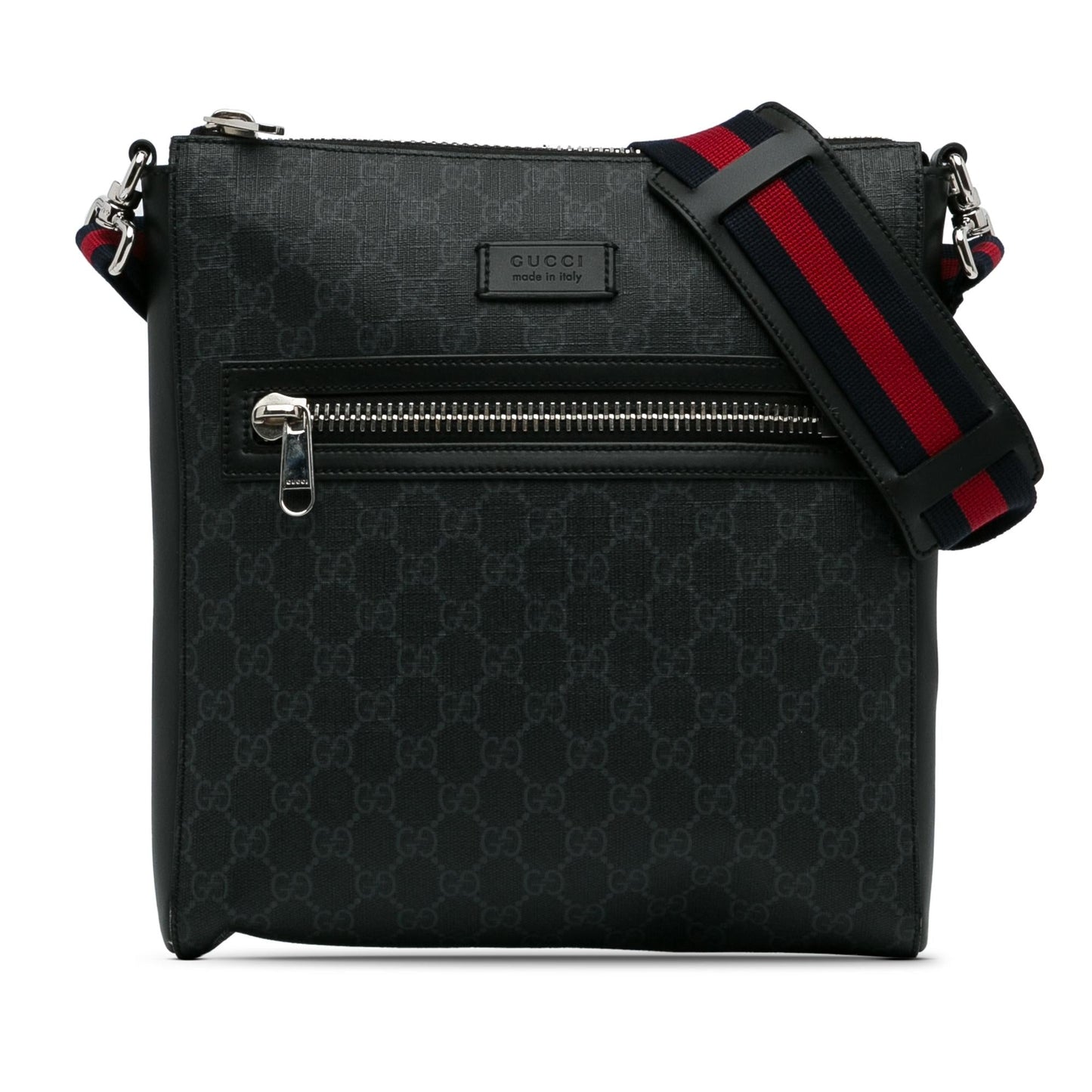 Gucci GG Supreme Messenger SHG-WOpgdu Canvas Black Medium Crossbody Bag