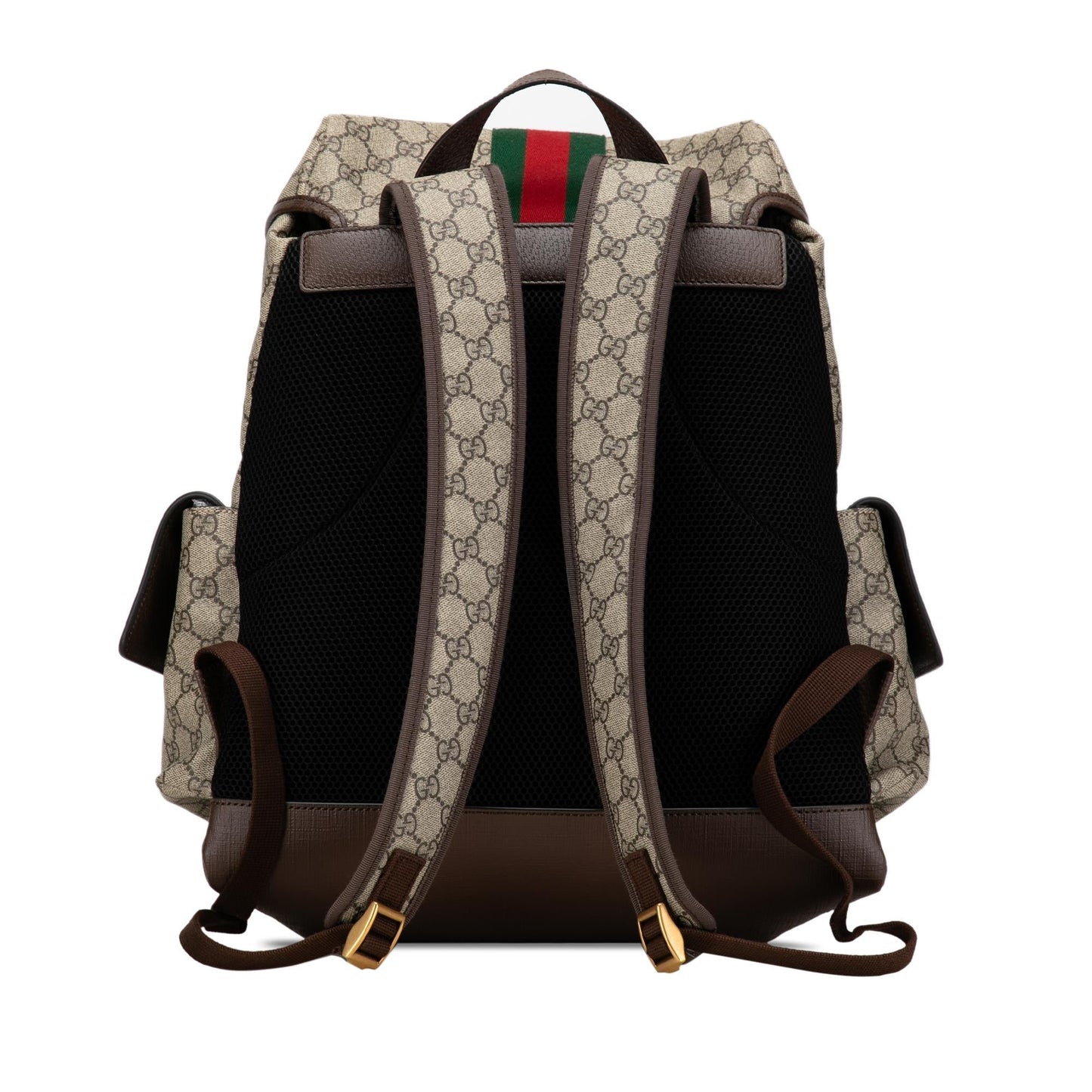 Gucci GG Supreme Ophidia Backpack SHG-8MTfhO Canvas Calf Brown Medium