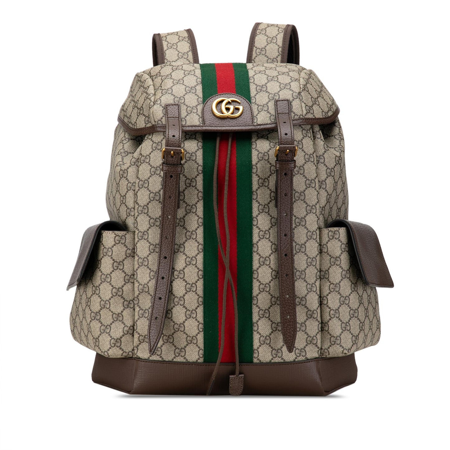 Gucci GG Supreme Ophidia Backpack SHG-8MTfhO Canvas Calf Brown Medium