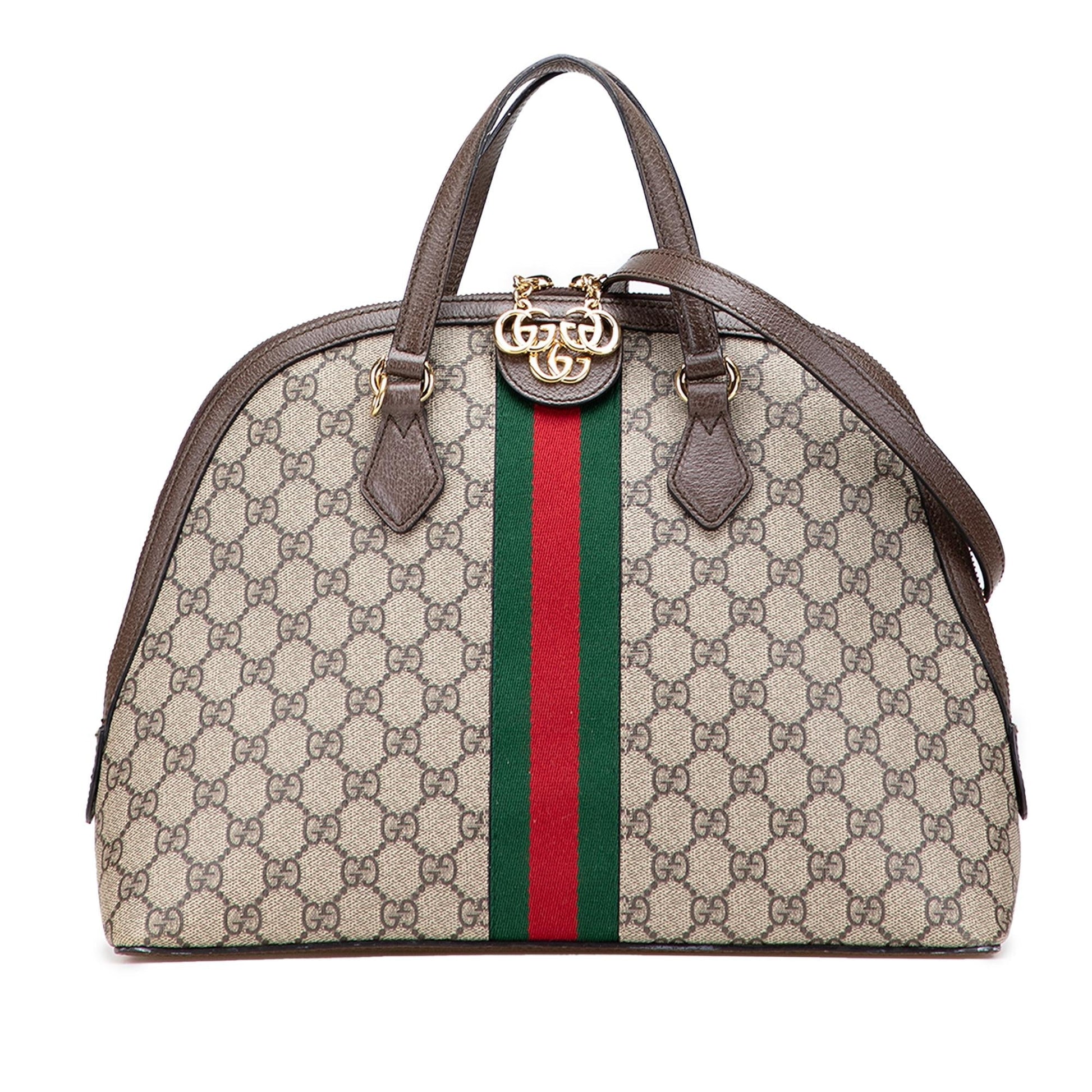 Gucci GG Supreme Ophidia Web Medium Travel Bag