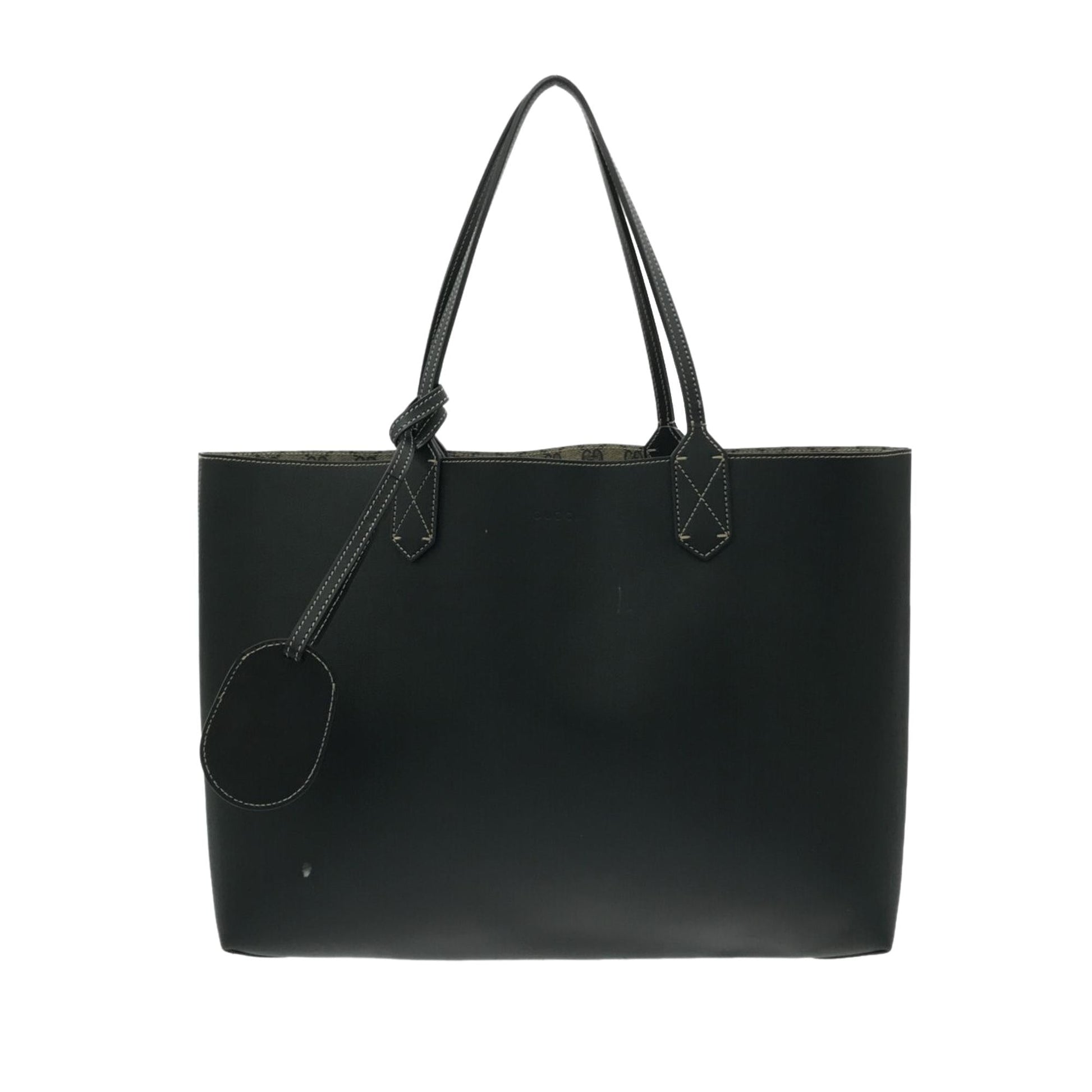 Gucci GG Supreme Reversible SHG-JKZC4e Canvas Black Brown Medium Tote Bag