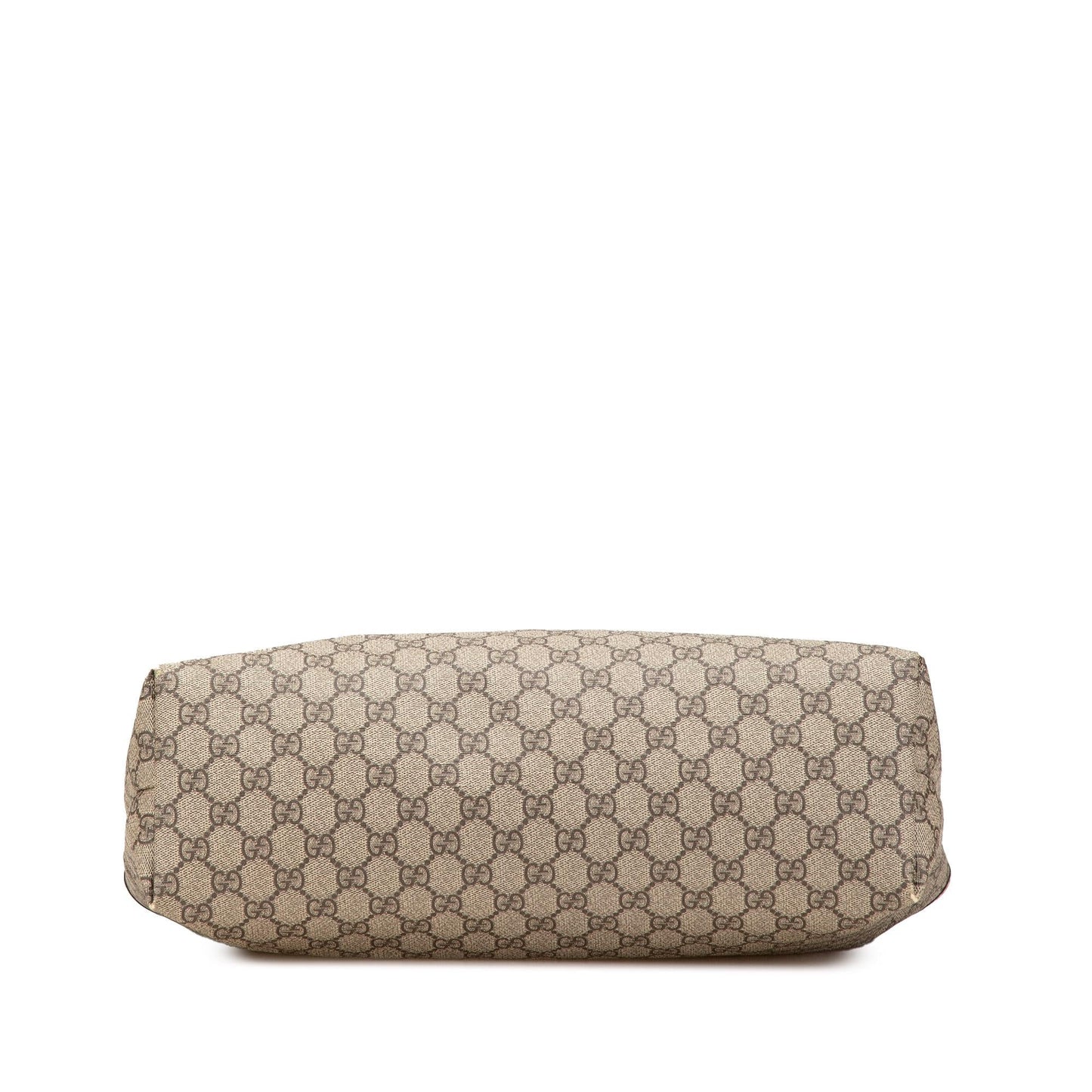 Gucci GG Supreme Web Loop Canvas Brown Medium Tote Bag