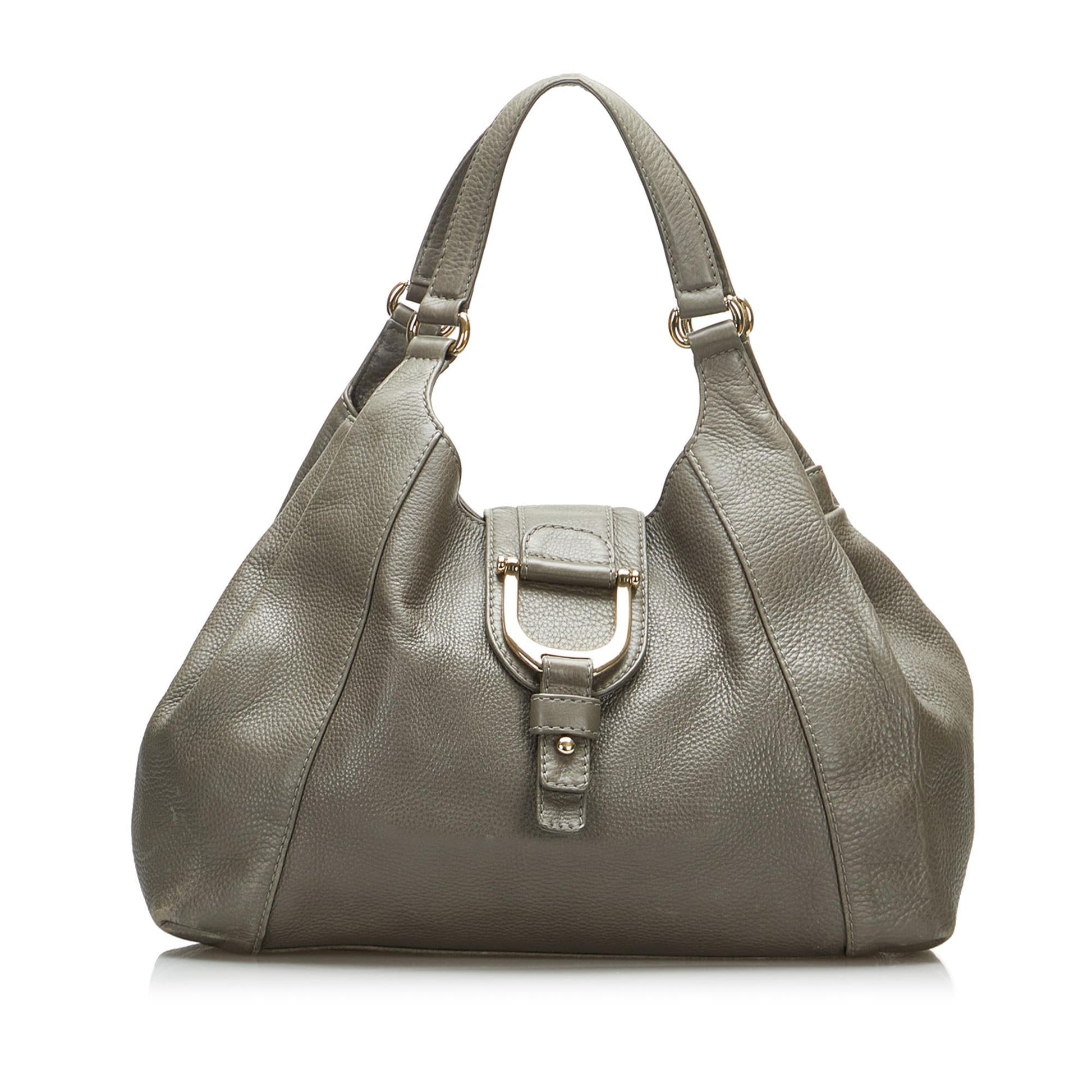 Gucci Greenwich SHG-Leuv6R Calf Grey Medium Tote Bag
