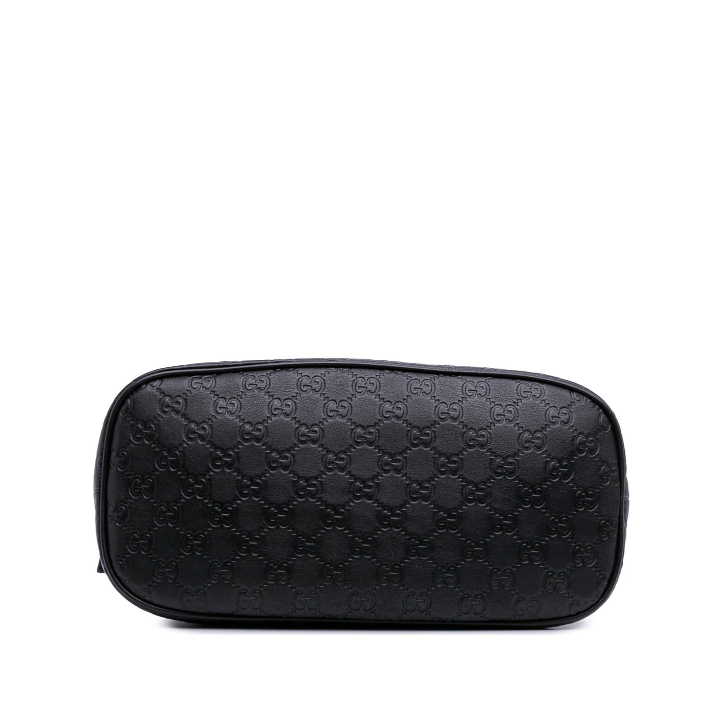 Gucci Guccissima Dome Calf Black Medium Satchel Bag