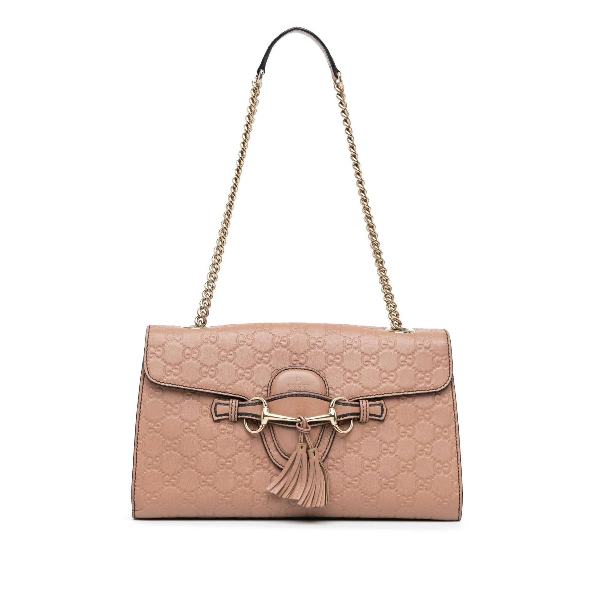 Gucci Guccissima Emily SHG-gCeHxf Calf Pink Medium Shoulder Bag