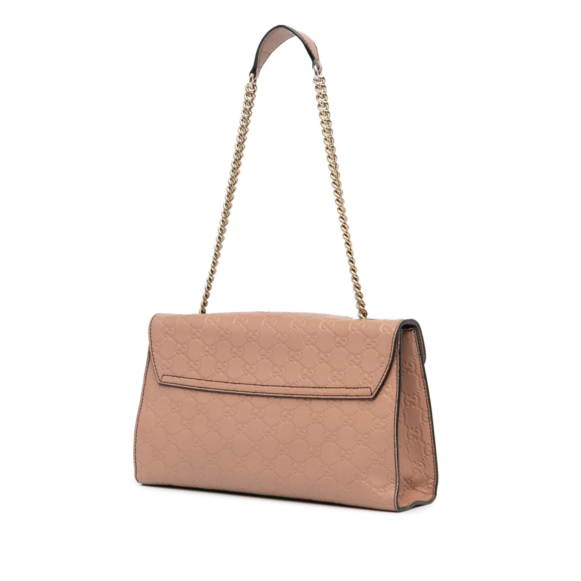 Gucci Guccissima Emily SHG-gCeHxf Calf Pink Medium Shoulder Bag