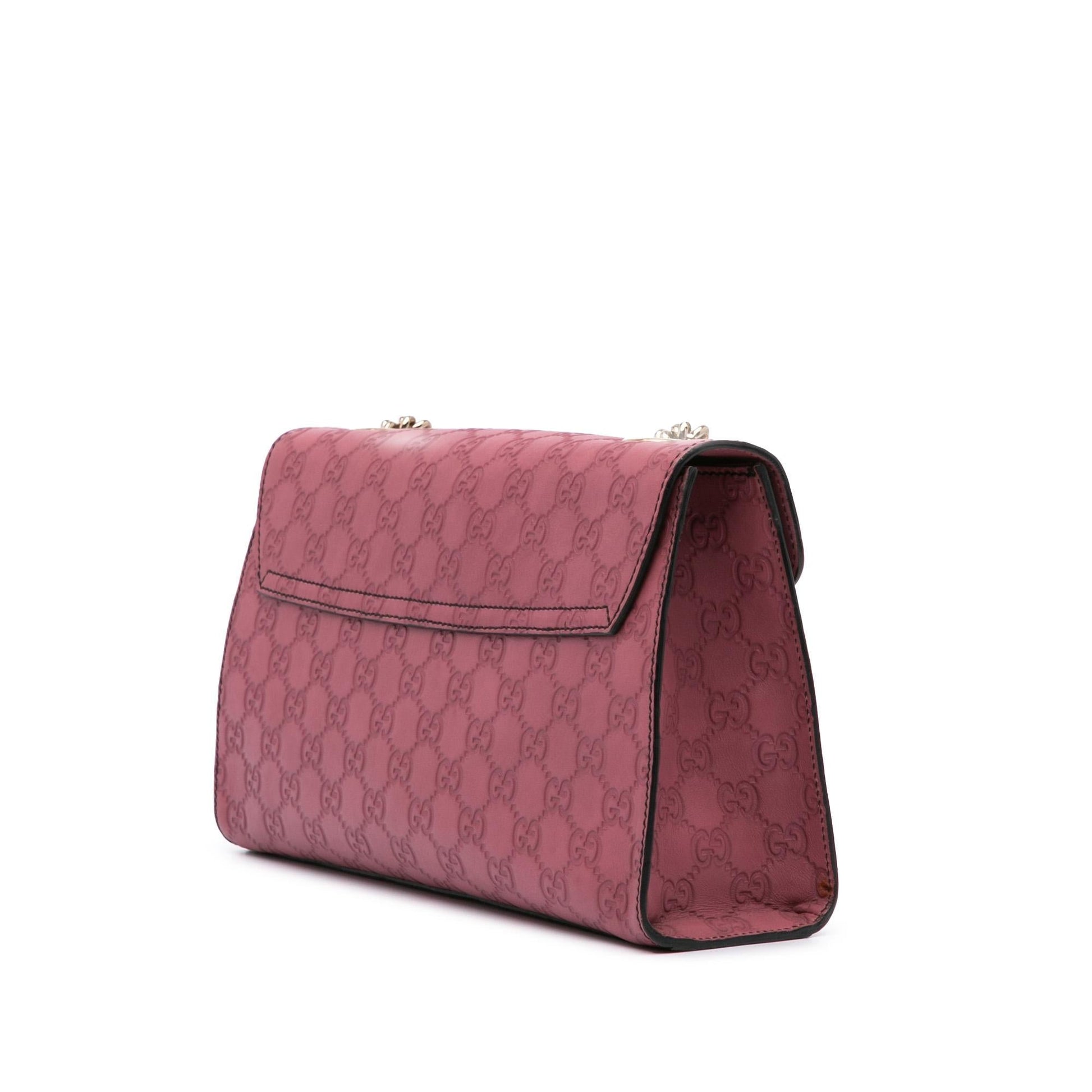 Gucci Guccissima Emily Calf Pink Medium Shoulder Bag