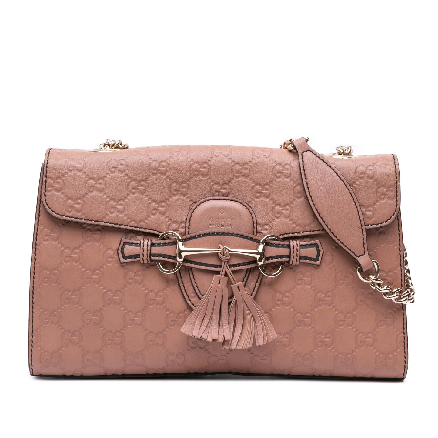 Gucci Guccissima Emily Calf Pink Medium Shoulder Bag Bag 3