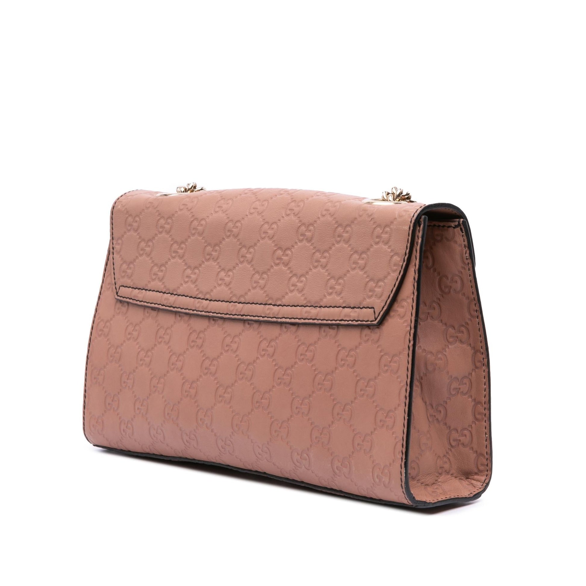 Gucci Guccissima Emily Calf Pink Medium Shoulder Bag Bag 3