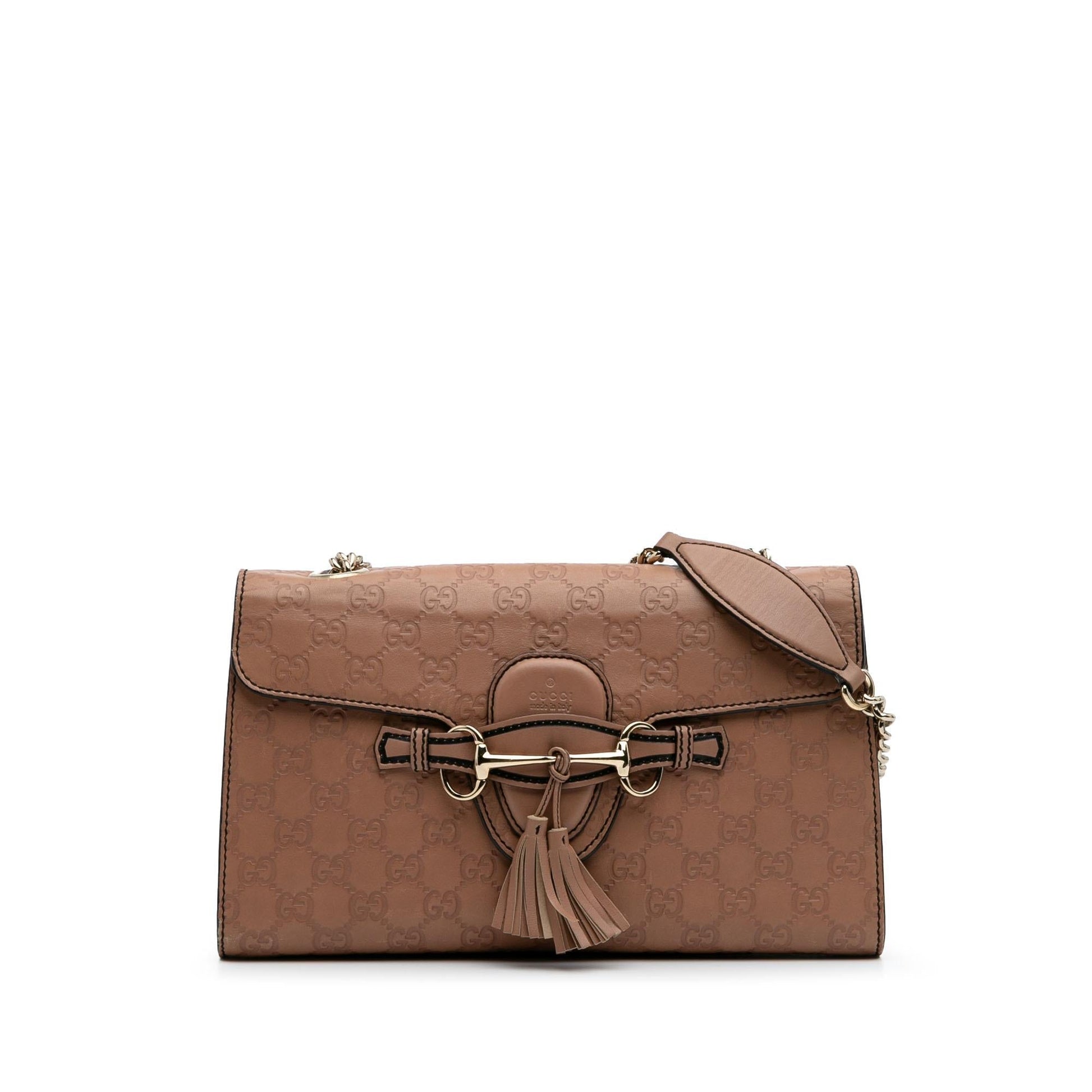 Gucci Guccissima Emily Calf Brown Medium Shoulder Bag Bag 4
