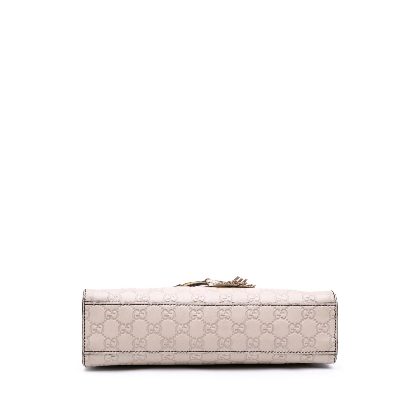 Gucci Guccissima Emily Calf White Medium Shoulder Bag