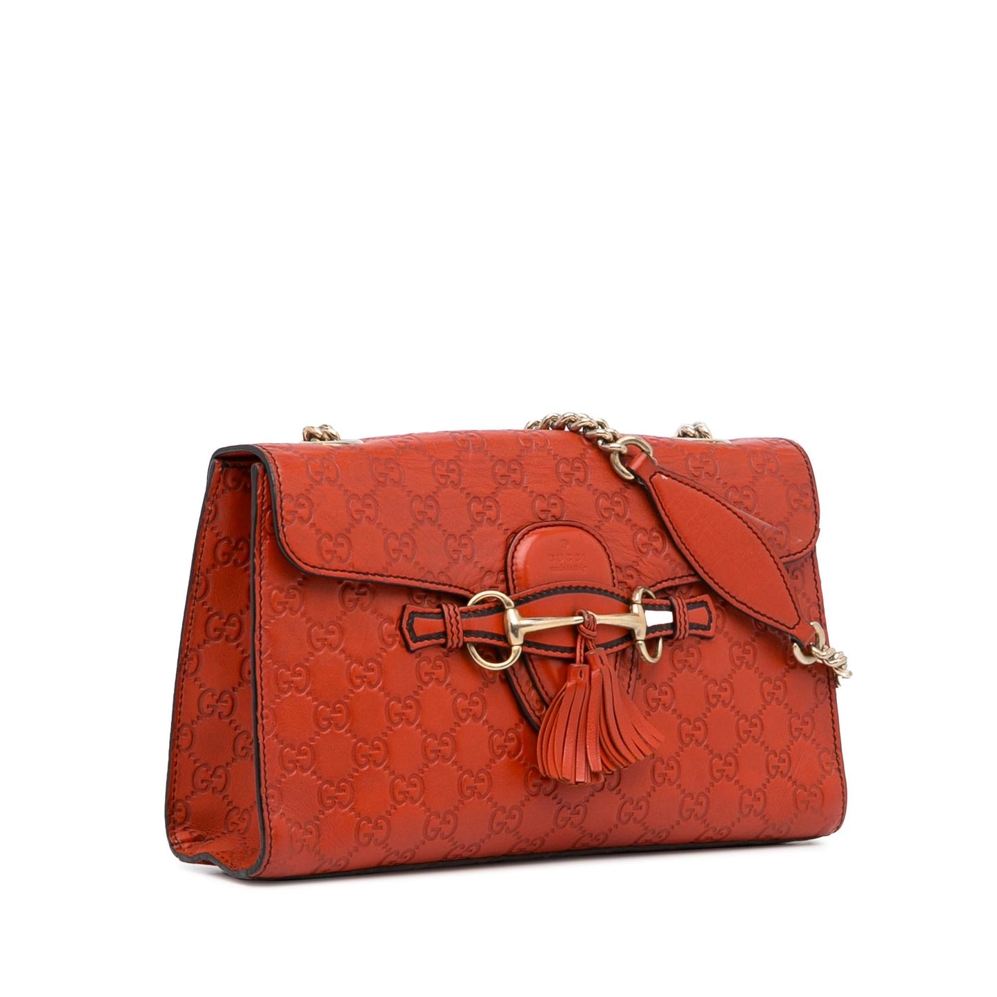 Gucci Guccissima Emily SHG-n7DBTb Calf Orange Medium Shoulder Bag