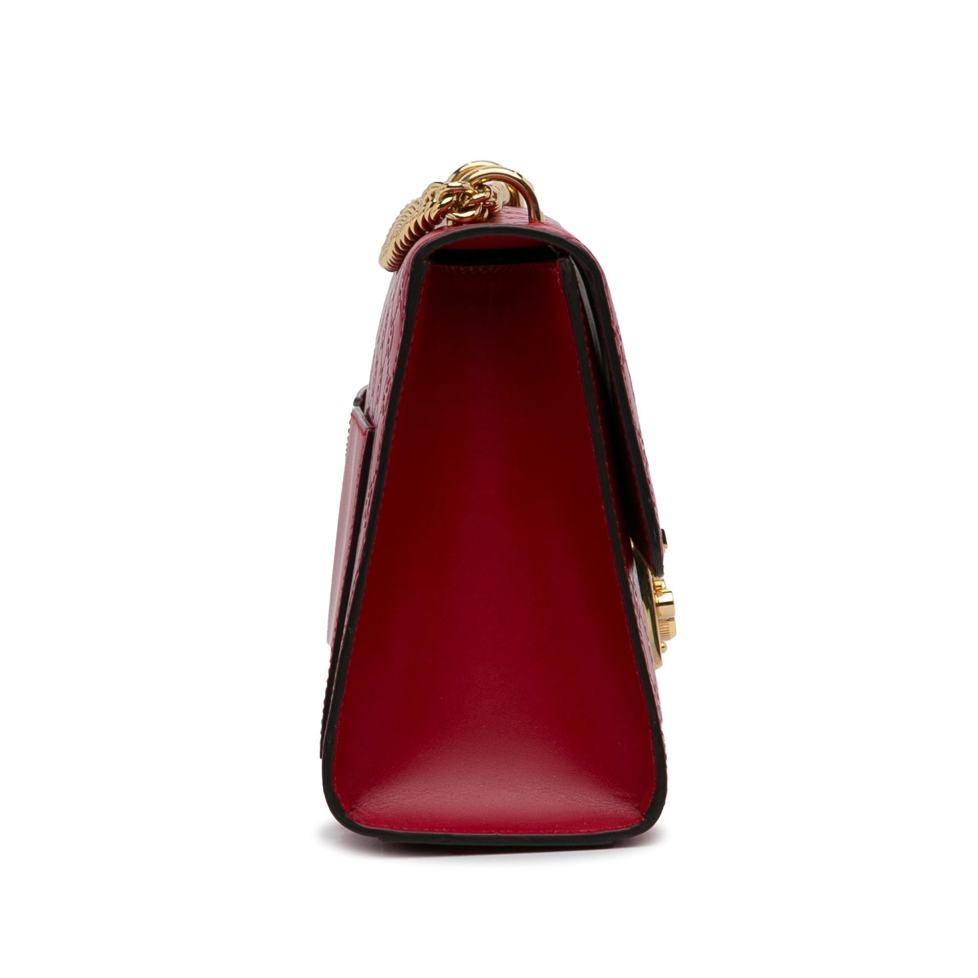 Gucci Guccissima Padlock SHG-rhl6JS Calf Red Medium Shoulder Bag