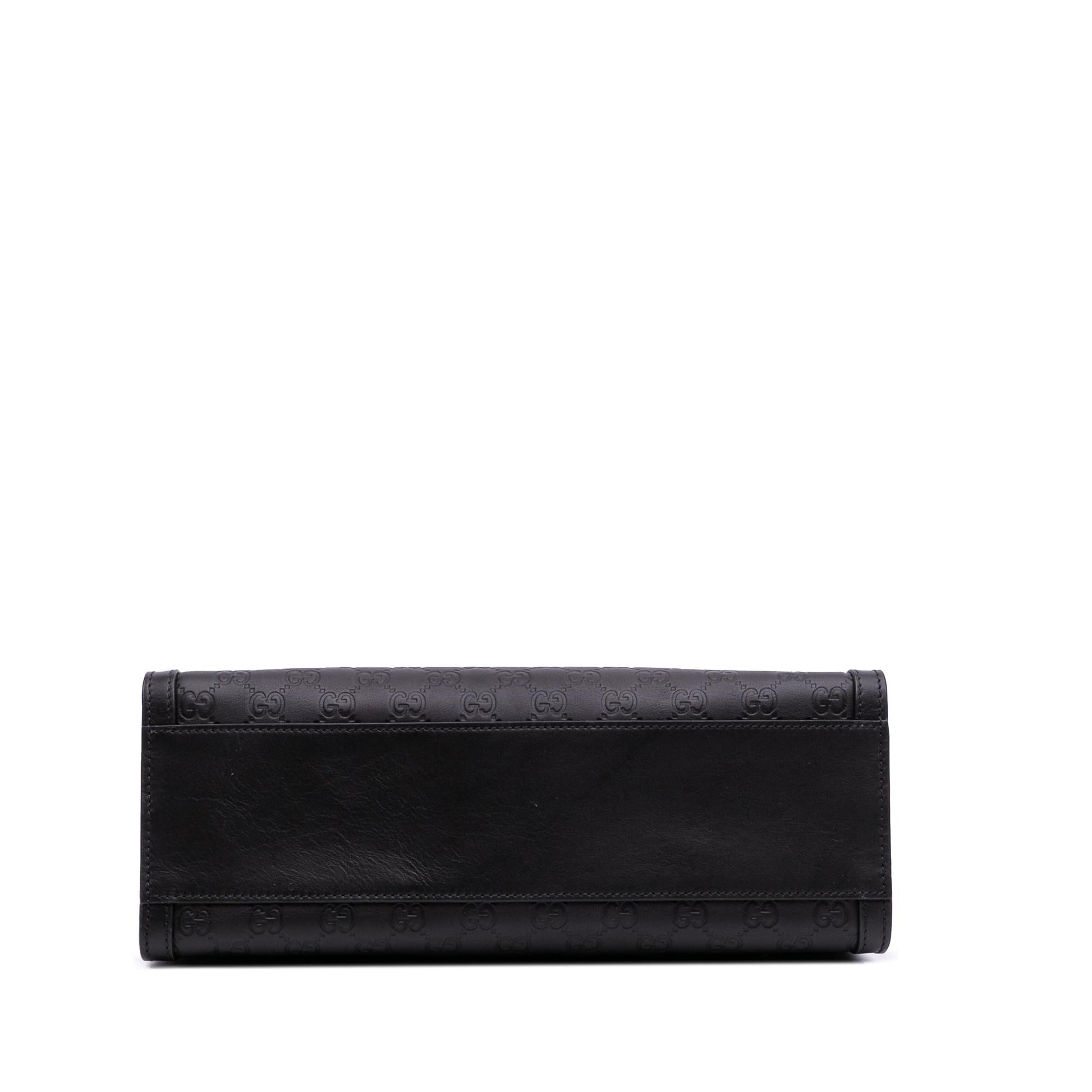 Gucci Guccissima Padlock Calf Black Medium Tote Bag