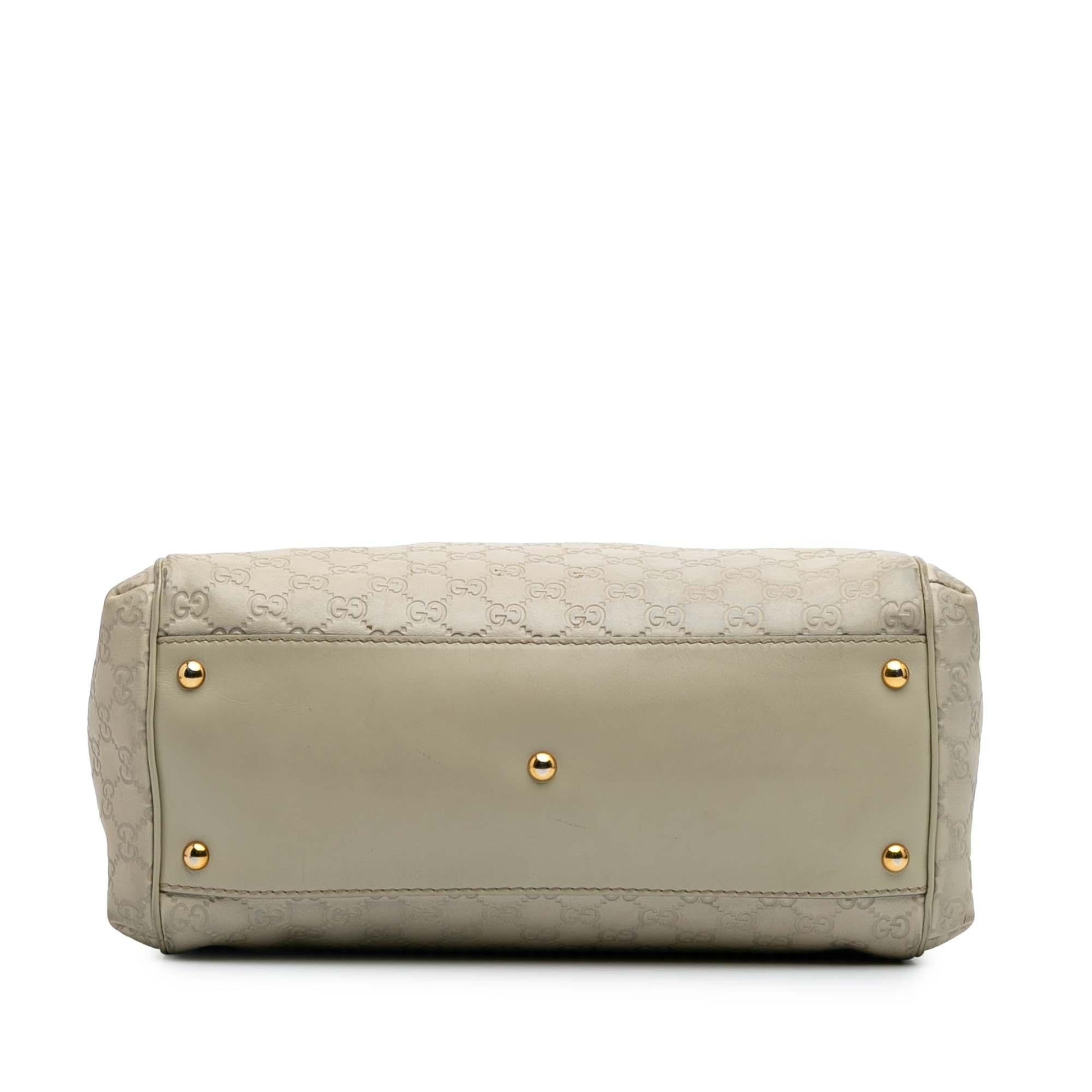 Gucci Guccissima Scarlett Calf Brown Medium Satchel Bag