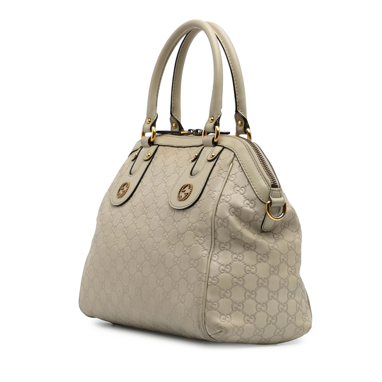 Gucci Guccissima Scarlett Calf Brown Medium Satchel Bag