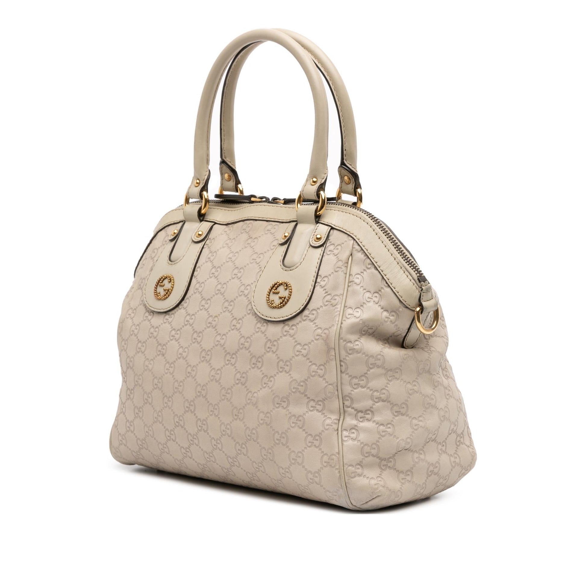 Gucci Guccissima Scarlett Medium Travel Bag Satchel 4