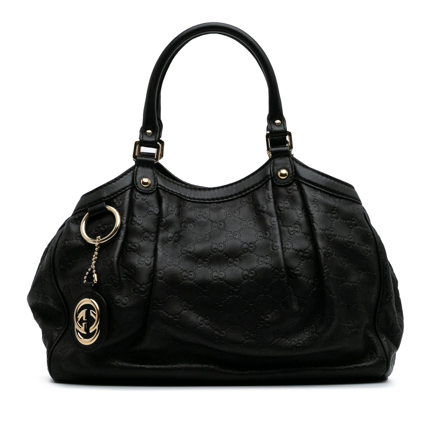 Gucci Guccissima Sukey Calf Black Medium Tote Bag