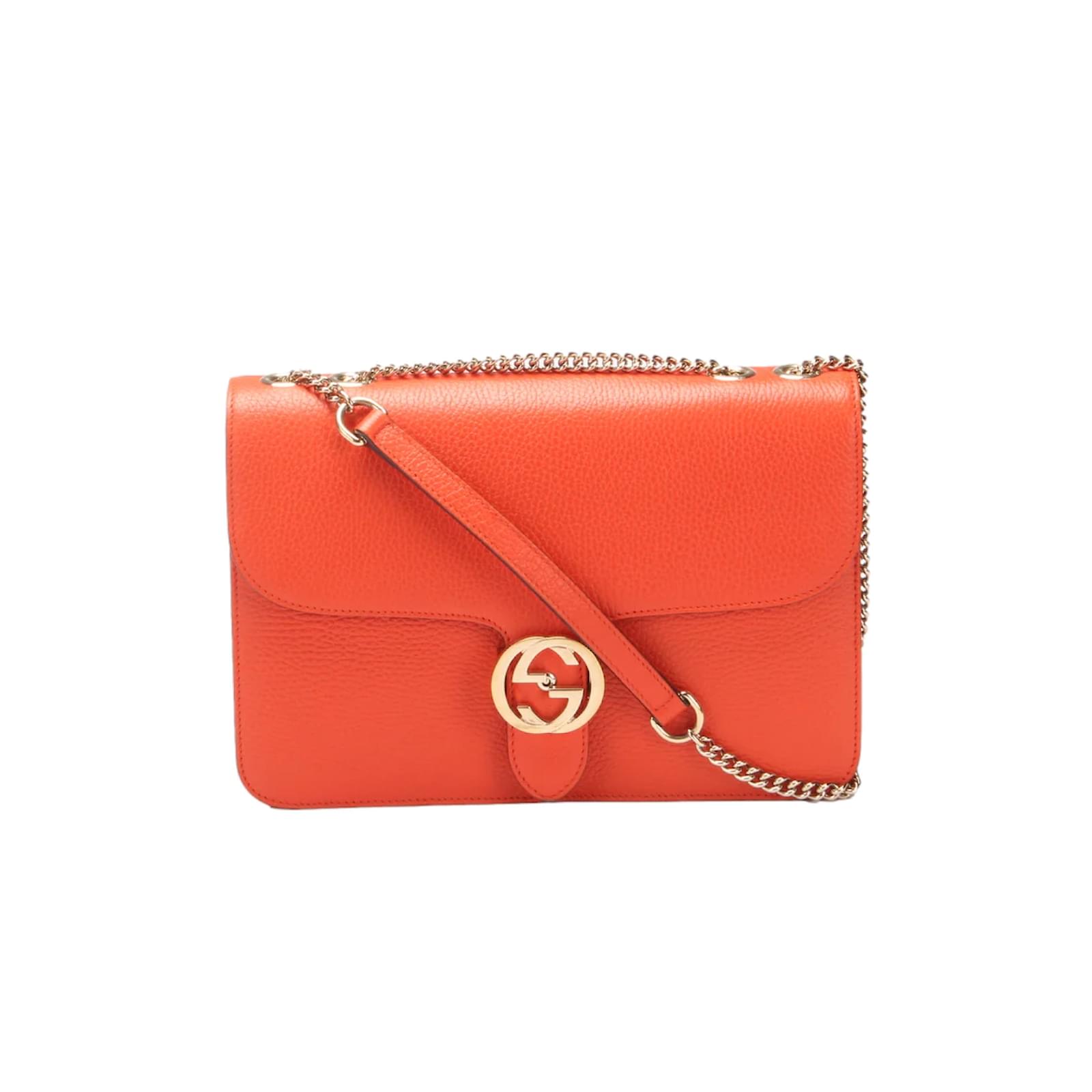 Gucci G Leather Calfskin Medium Crossbody Bag