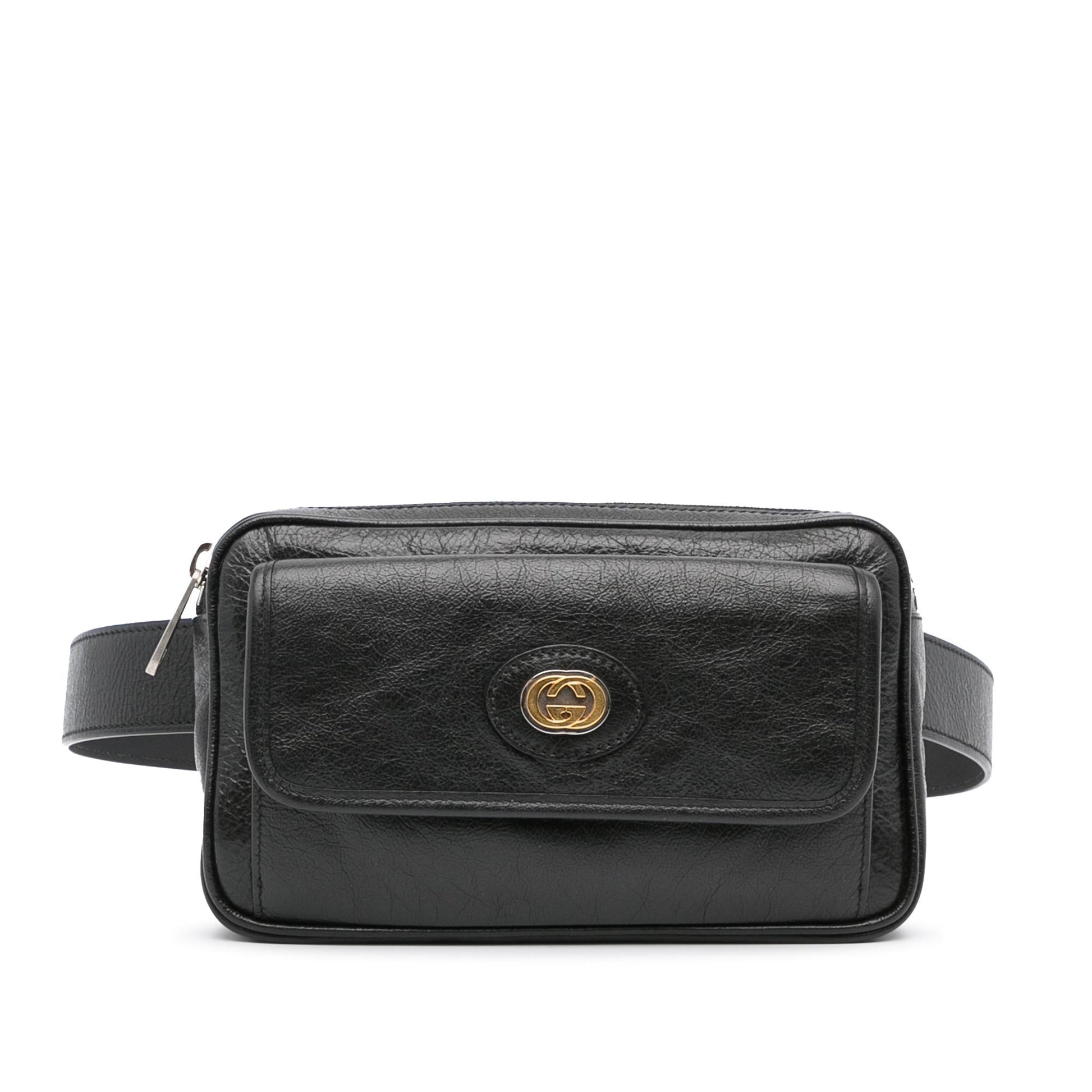 Gucci Interlocking G Morpheus Belt SHG-ABCK70 Calf Black Medium Accessory