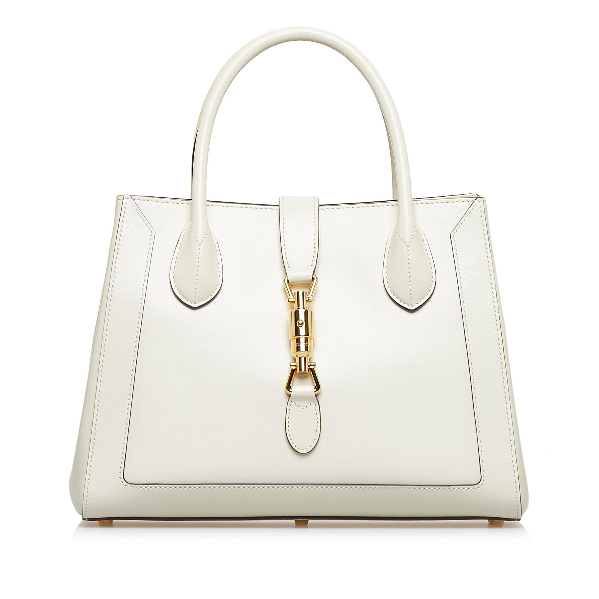 Gucci Jackie SHG-pDTD5Z Calf White Medium Satchel Bag