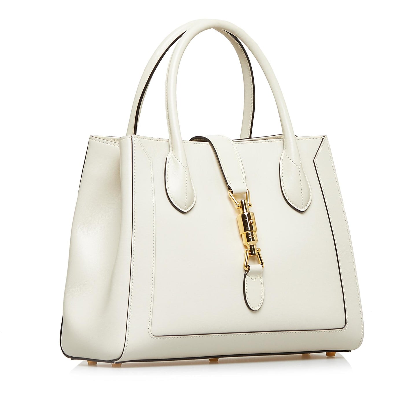 Gucci Jackie SHG-pDTD5Z Calf White Medium Satchel Bag